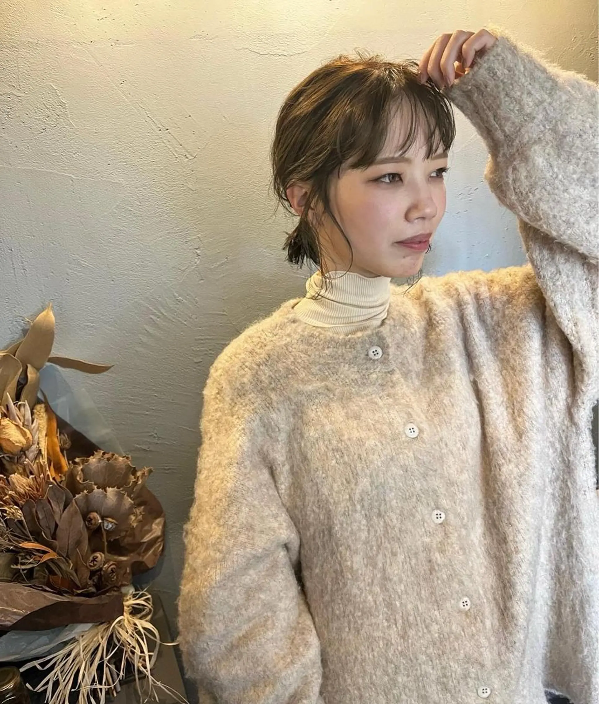 ミディアム イタヤ マイカのヘアスタイル