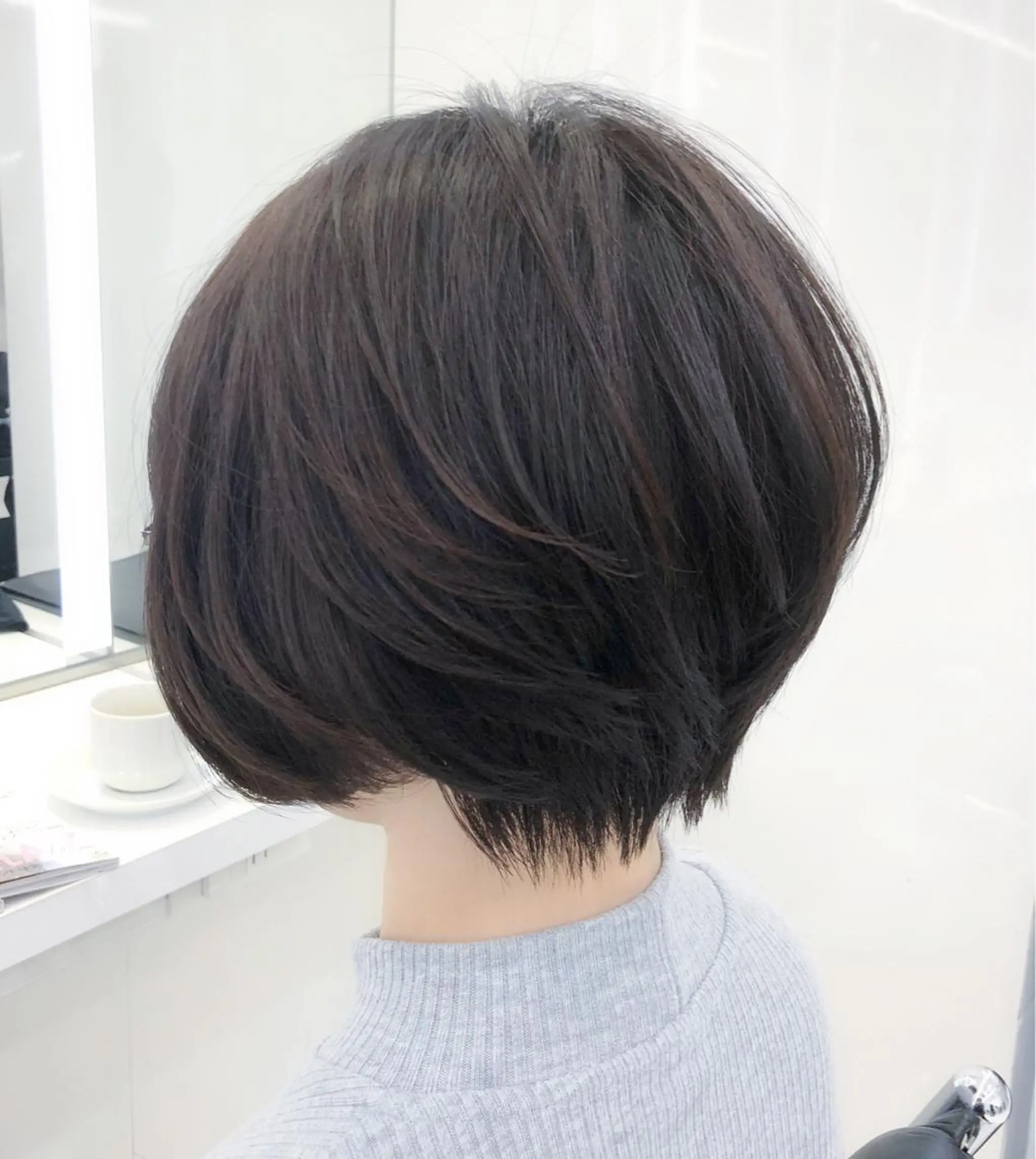 ショート パーマ ショートボブ ボブ ショートヘア 趙 英来のヘアスタイル