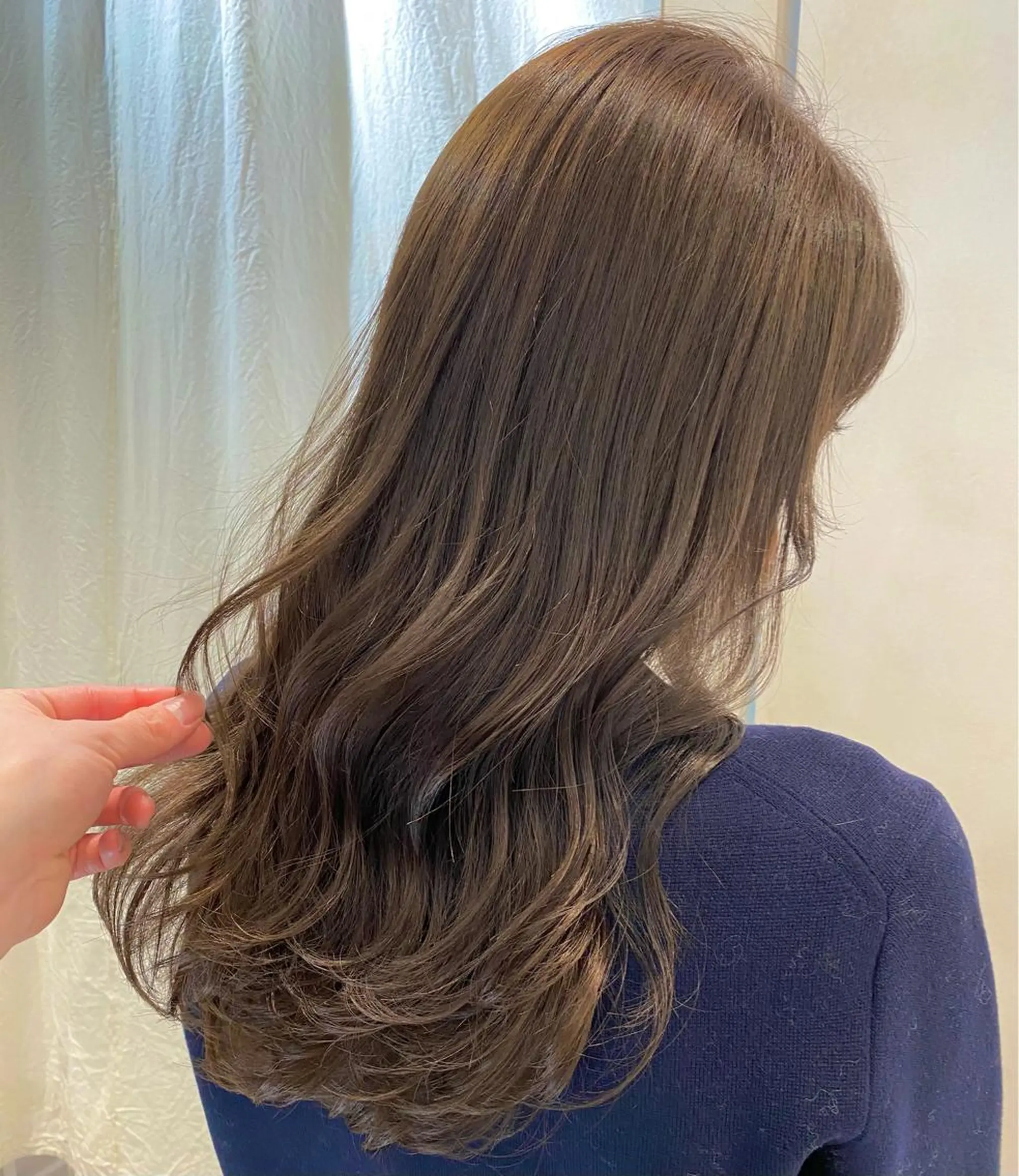 ロング カラー On所属・顔まわりカット🌟 くびれヘア/寺門遥輝のヘアスタイル