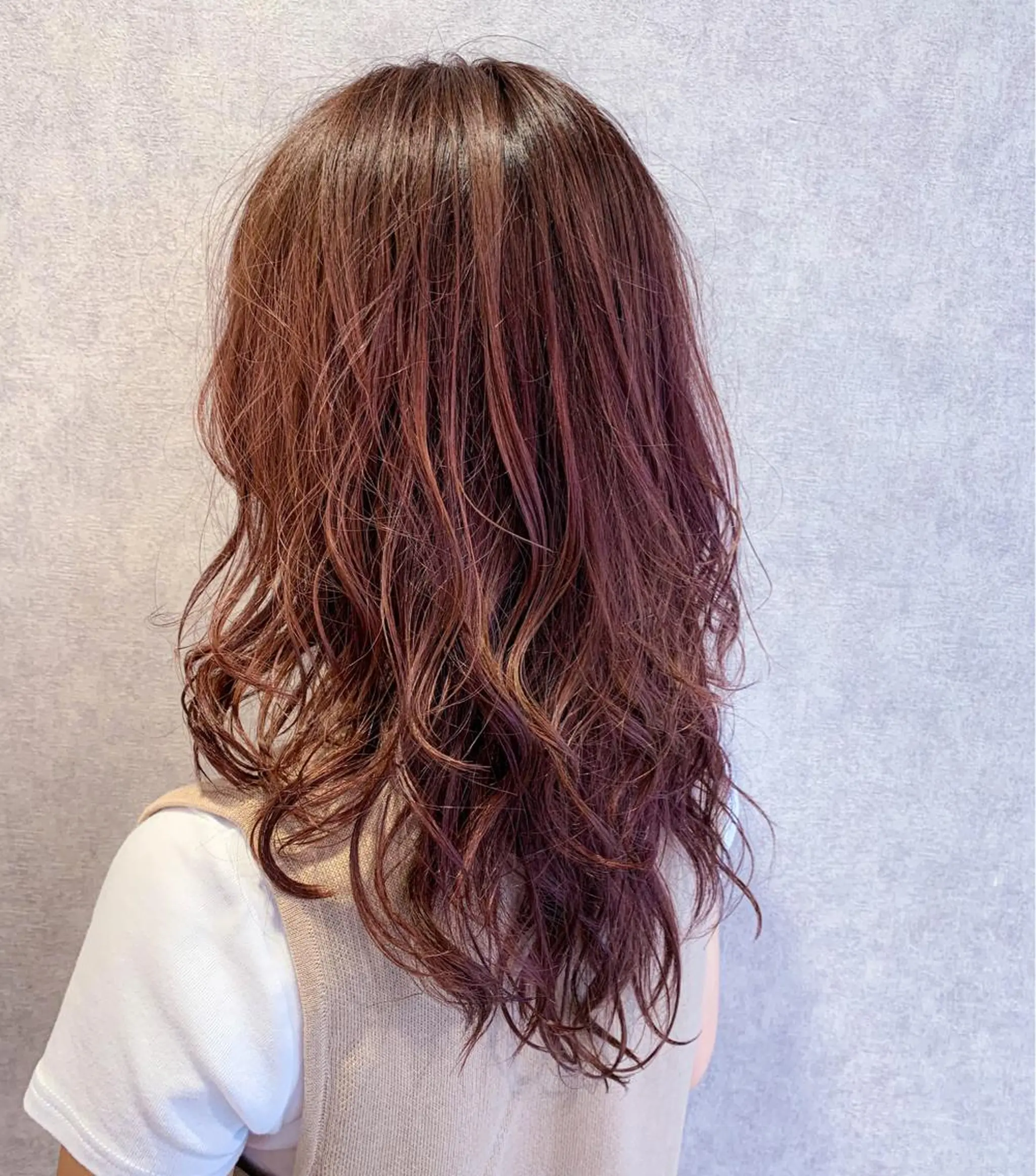 ロング カラー ヘアアレンジ グラデーションカラー バイオレットカラー メンズパーマ職人 加藤 弘貴のヘアスタイル