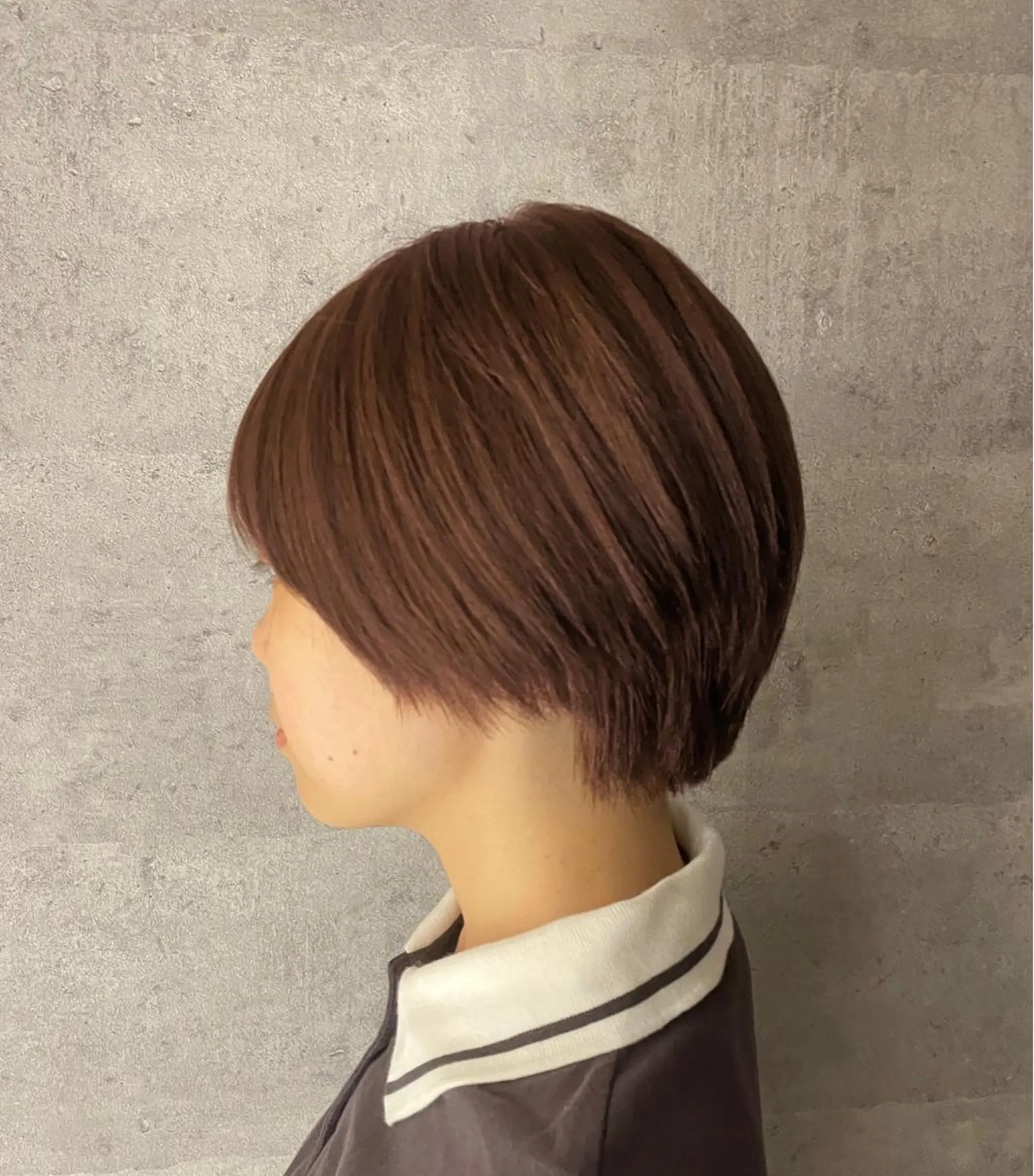 ショート ワンレンボブ ハンサムショート ボブ ショートヘア CoReha  新田 将大のヘアスタイル