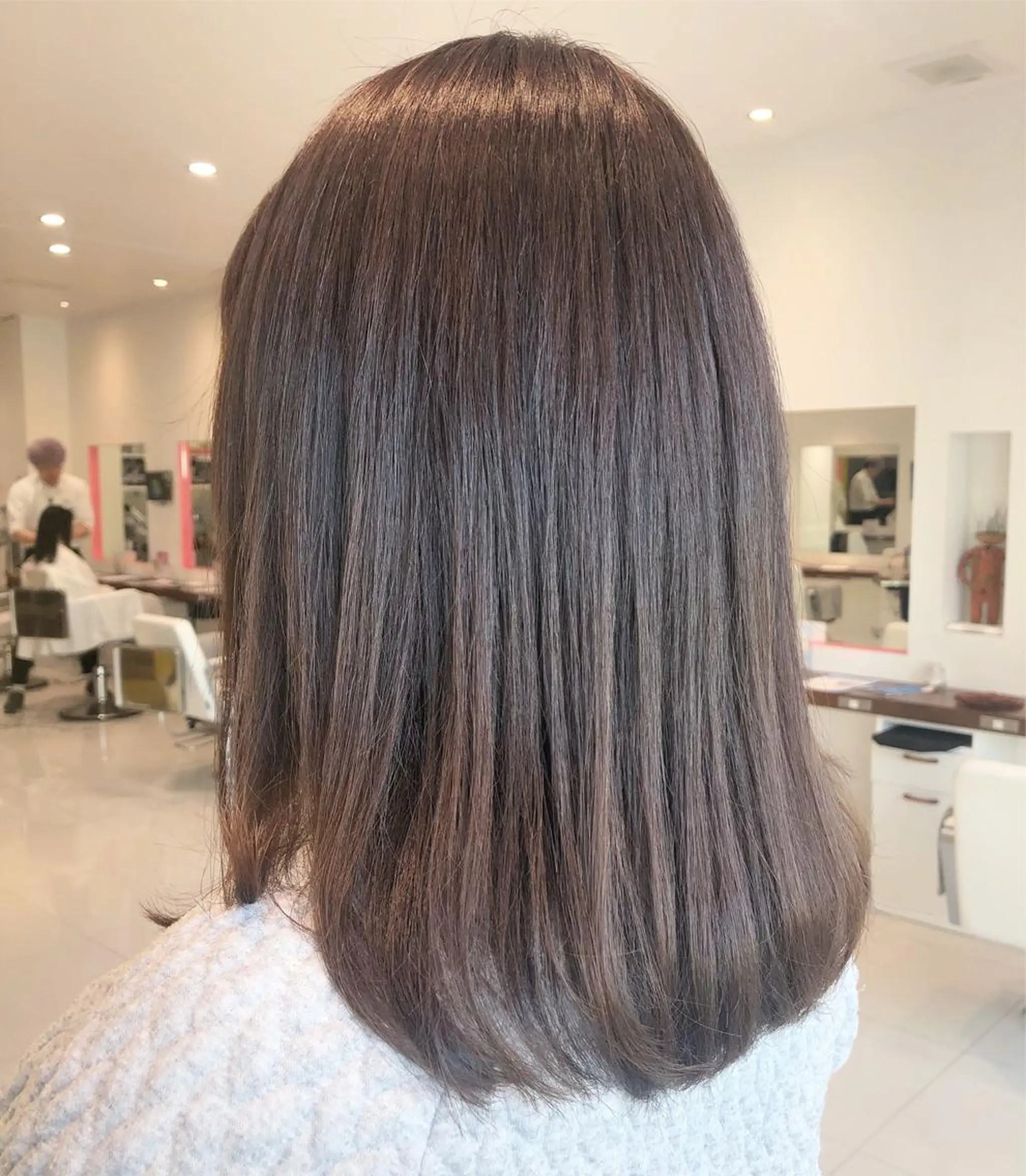 セミロング sano sayakaのヘアスタイル