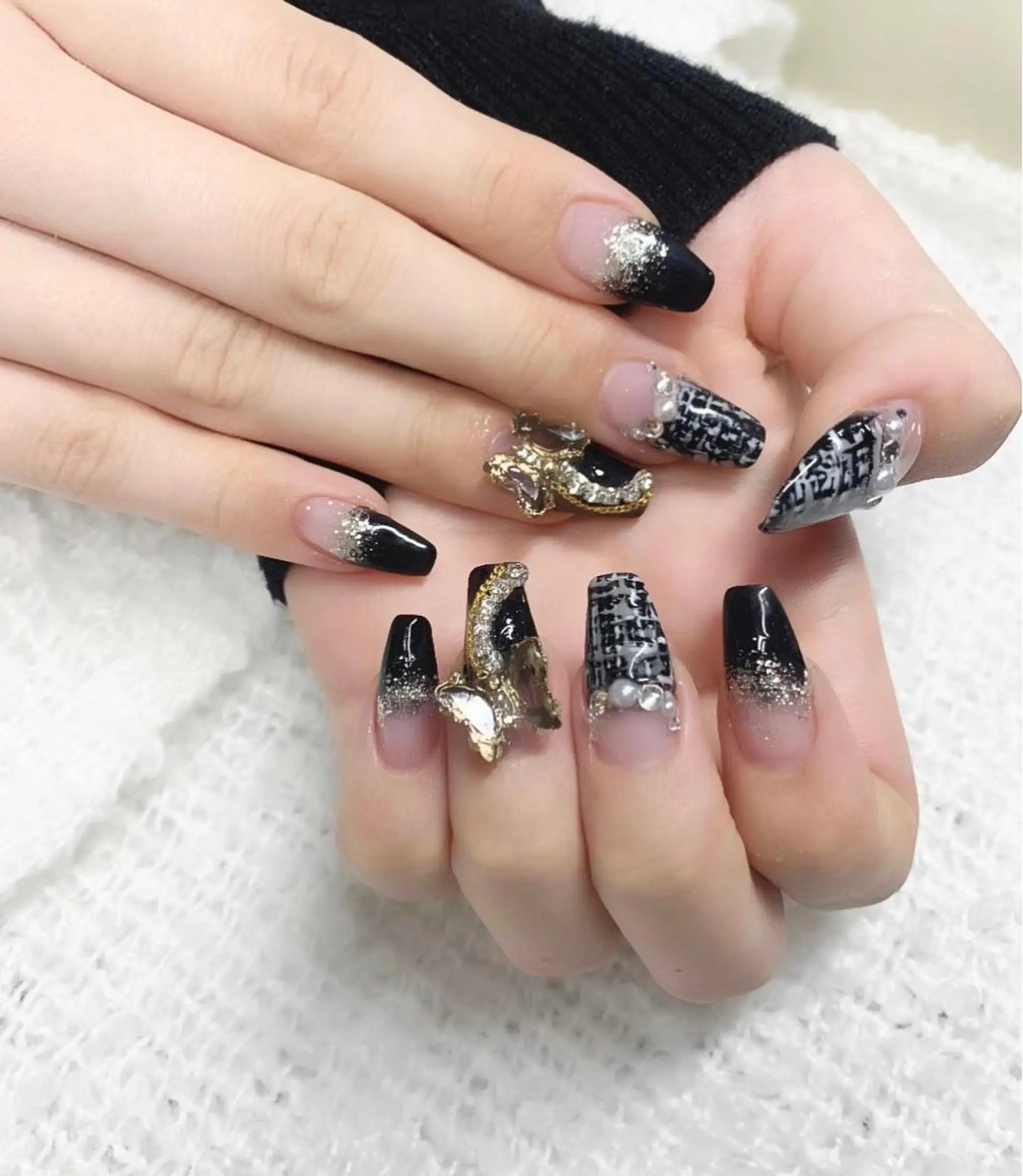 ネイル フレンチネイル スカルプネイル ツイードネイル *･*MIMnail 1号店･*:･*のネイルデザイン