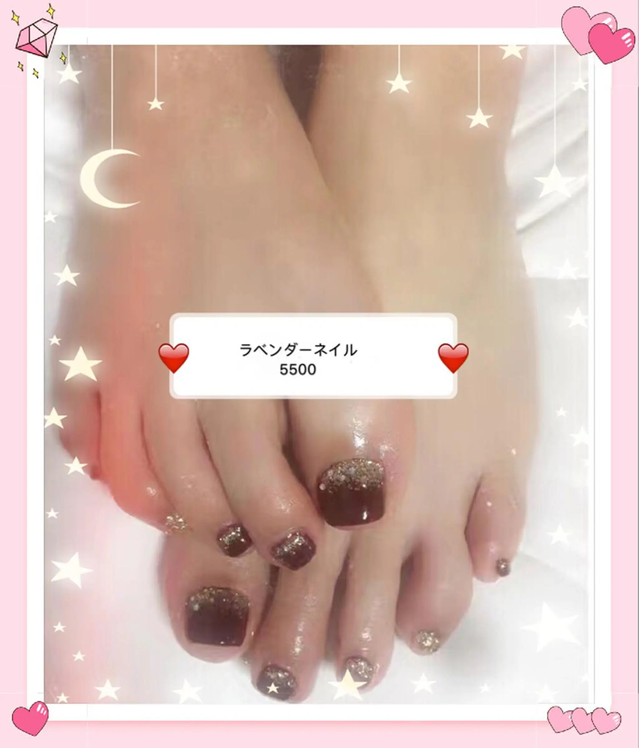 ネイル ラベンダー💖日暮里 ルル💖ネイルのネイルデザイン