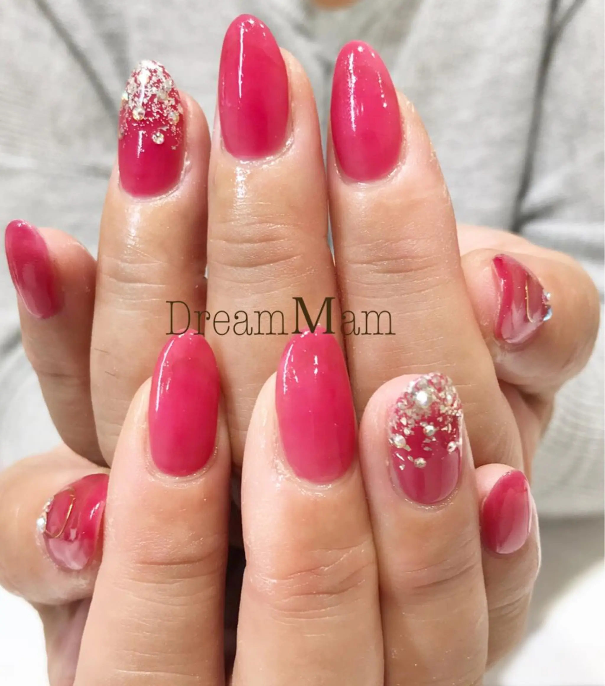 ネイル ラメ(グリッター) ラメグラデーション ワンカラーネイル Nail Salon Ｄream Mamのネイルデザイン