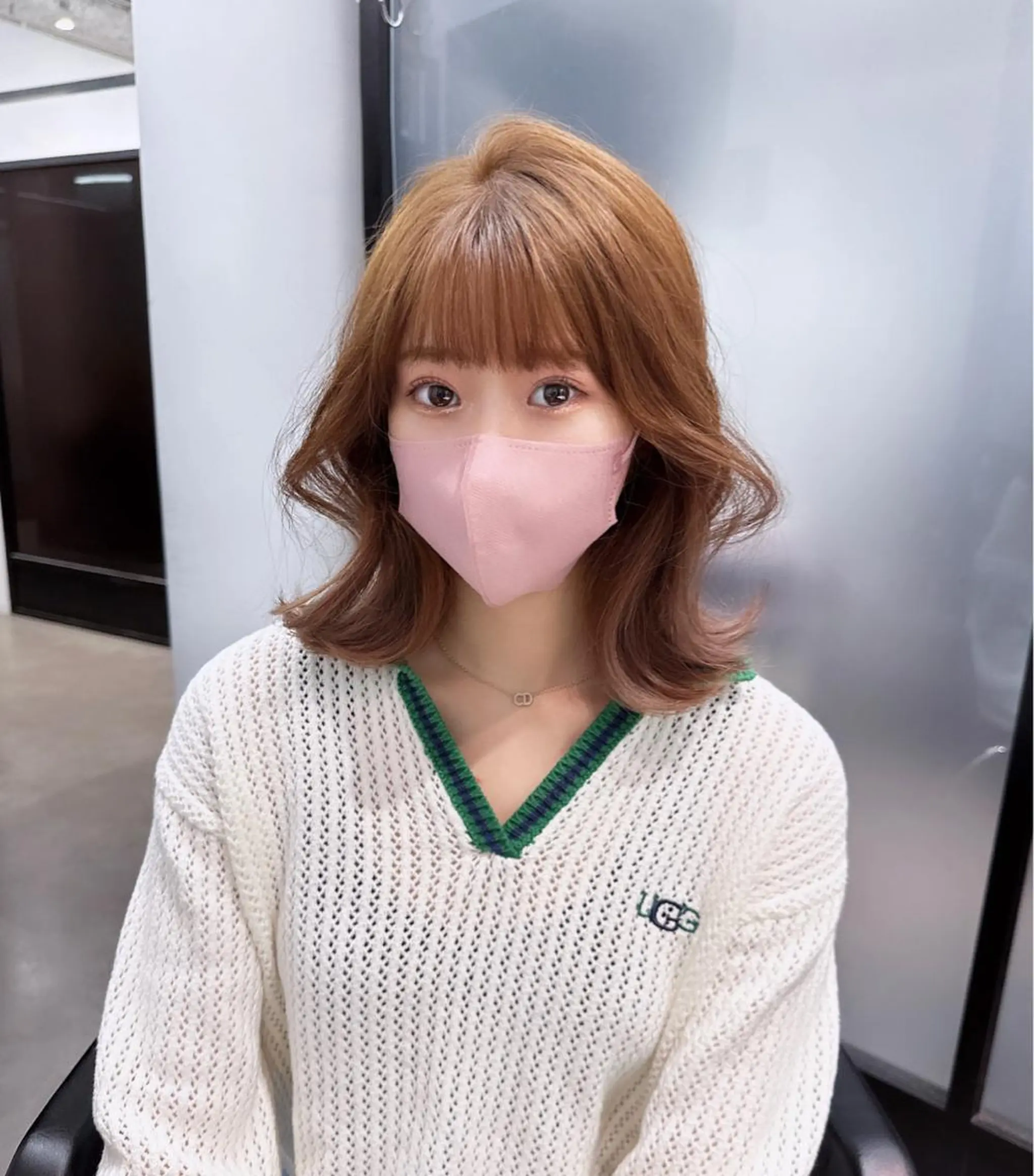 ミディアム カラー 韓国ヘア 店長NEGIのヘアスタイル