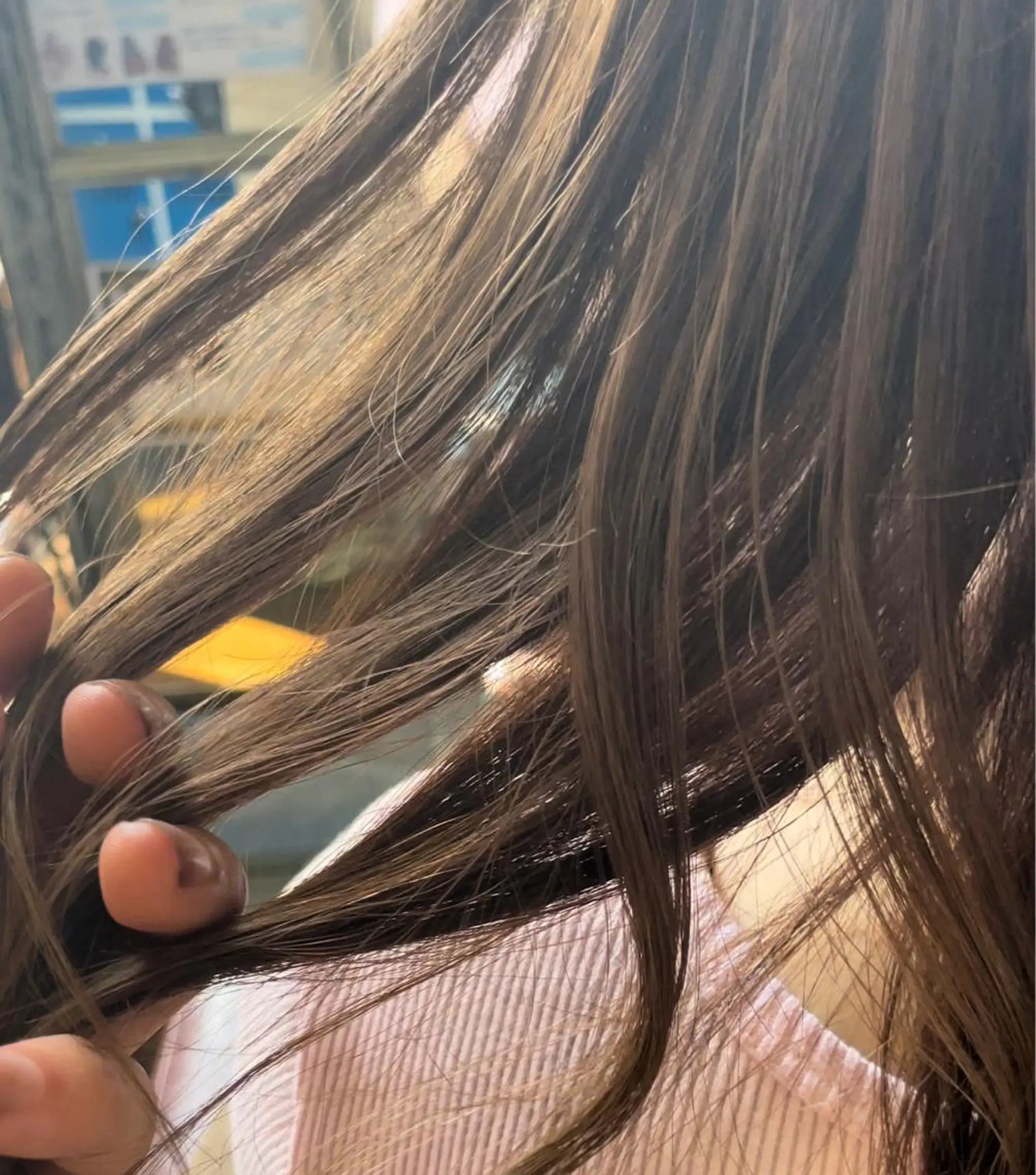 セミロング カラー モアメーム　ソエ所属・🌿美髪縮毛矯正 のプロ安川🌿のヘアスタイル