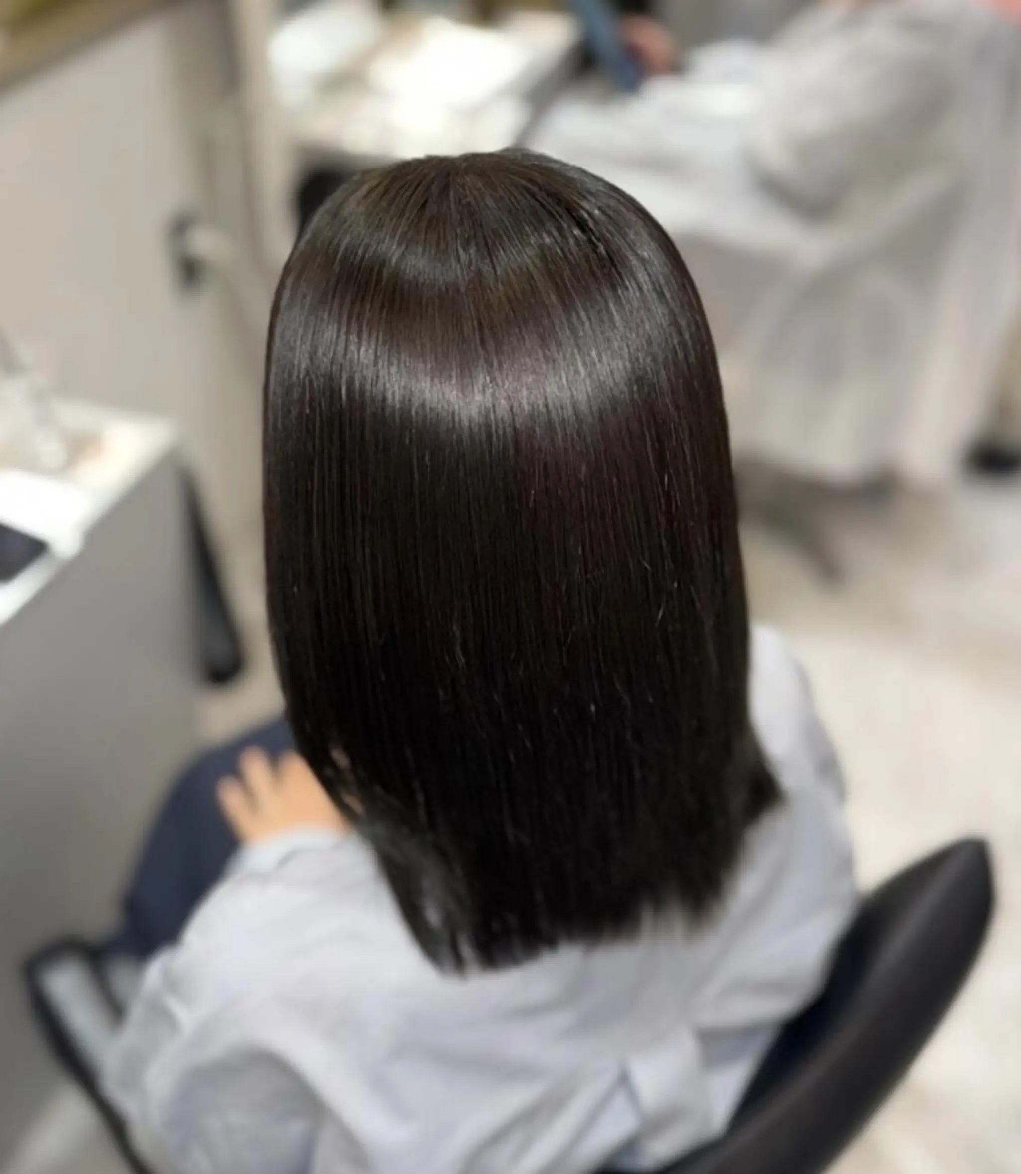 ミディアム パーマ 縮毛矯正 リピート90%超/縮 毛/酸性縮毛特化井口のヘアスタイル