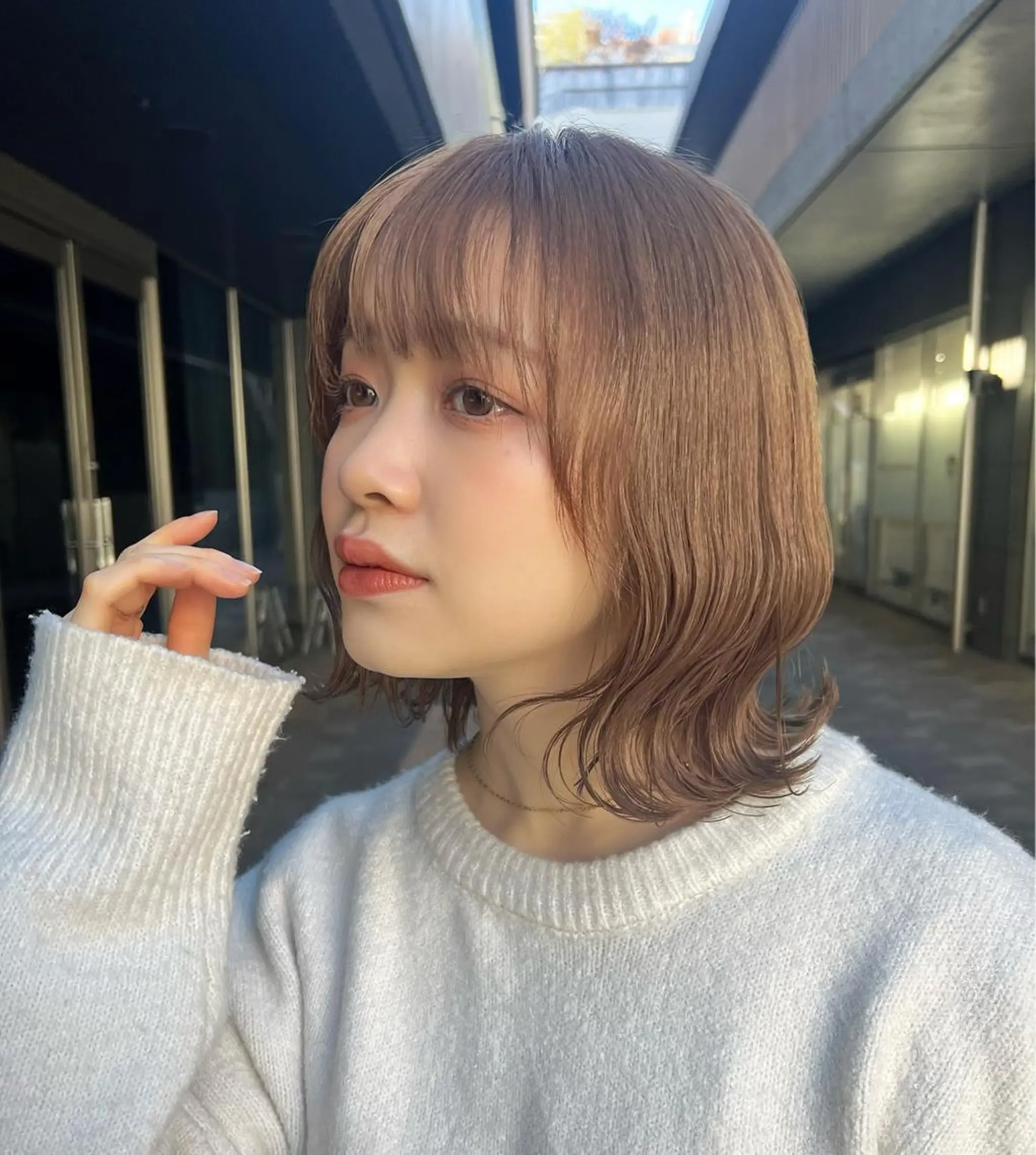 ミディアム カラー 🎧パーソナルケア/ 透明感カラー/ミユのヘアスタイル