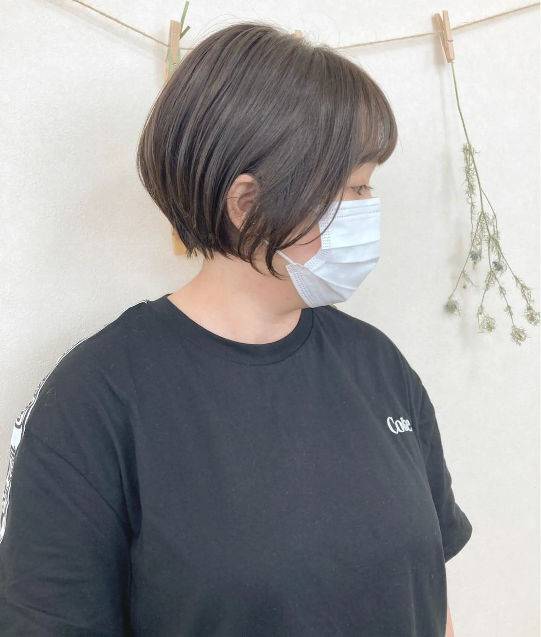 ショート カラー 切りっぱなしボブ ショートボブ ハンサムショート ベージュカラー ボブ カット ヘアカラー トリートメント 初めてのショート お任せください✂️のヘアスタイル