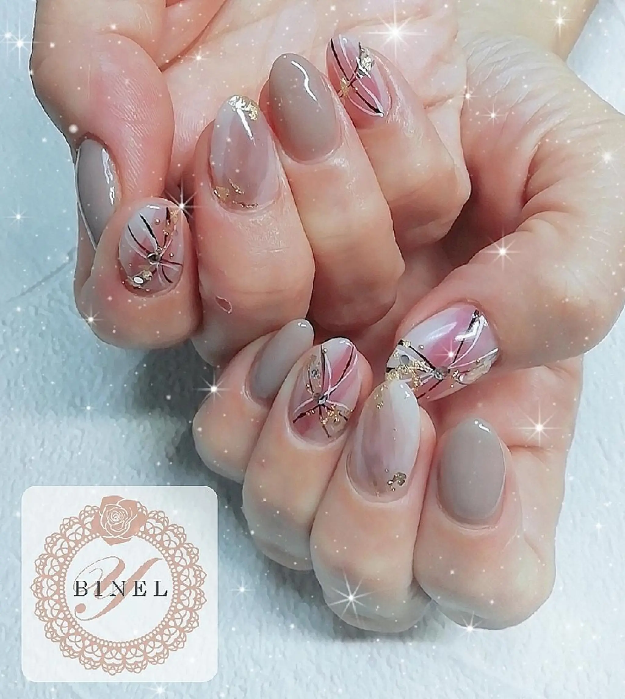 ネイル ニュアンスネイル ハンドネイル Nail Salon Y.BINELのネイルデザイン