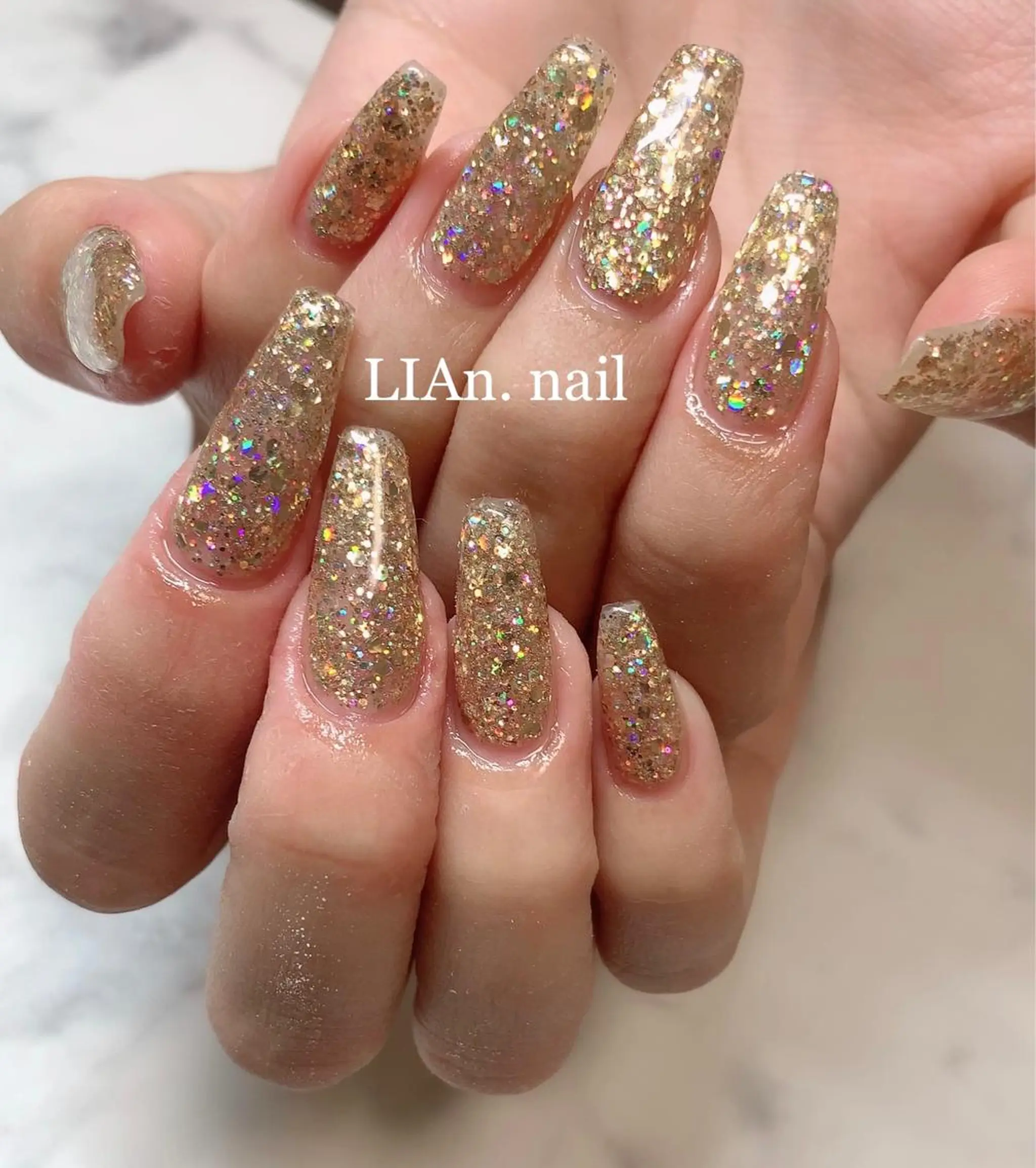 ネイル ロングネイル Lian nailのネイルデザイン