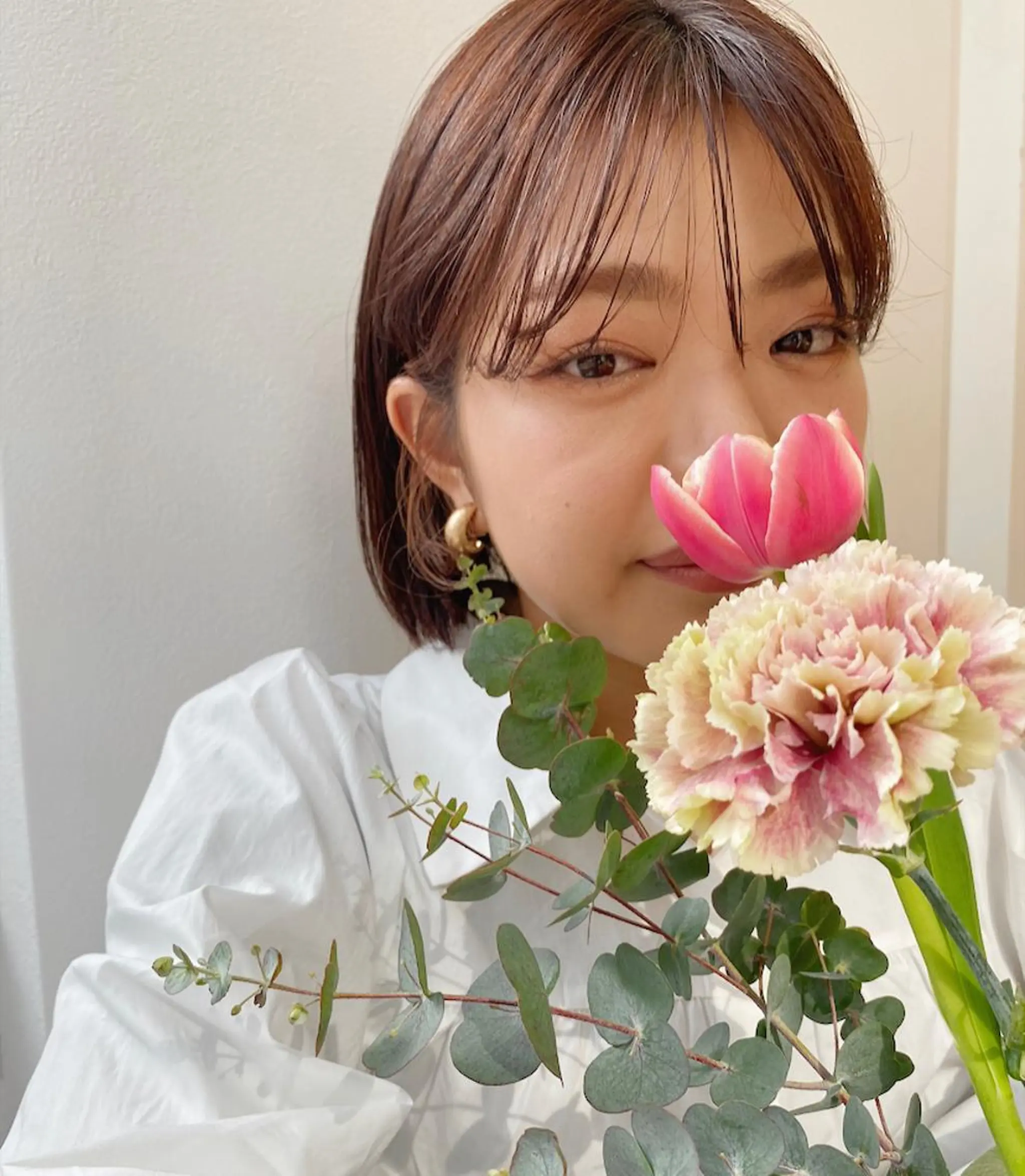 ショート カラー パーマ ヘアアレンジ 西山梨々【5/1〜 復帰致します🌼】のヘアスタイル