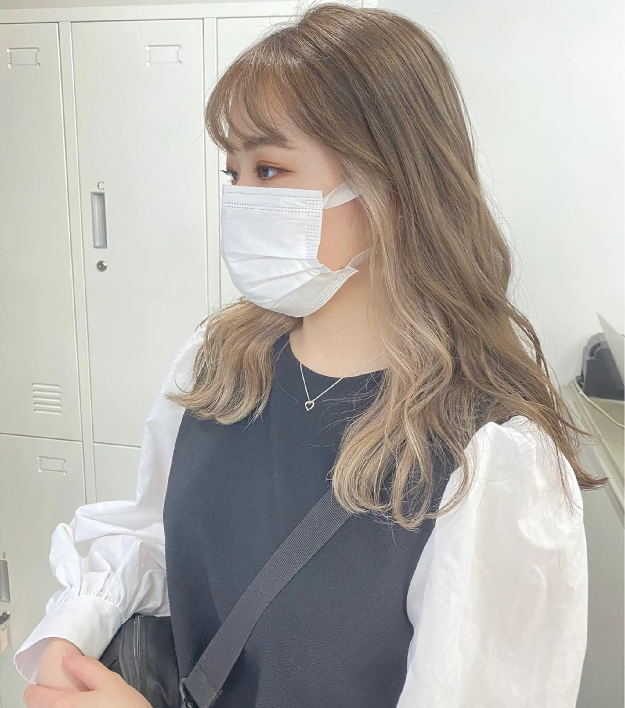 セミロング カラー ヘアカラー トリートメント ヘアセット 似合わせベージュ 🍯ayumi🍯のヘアスタイル