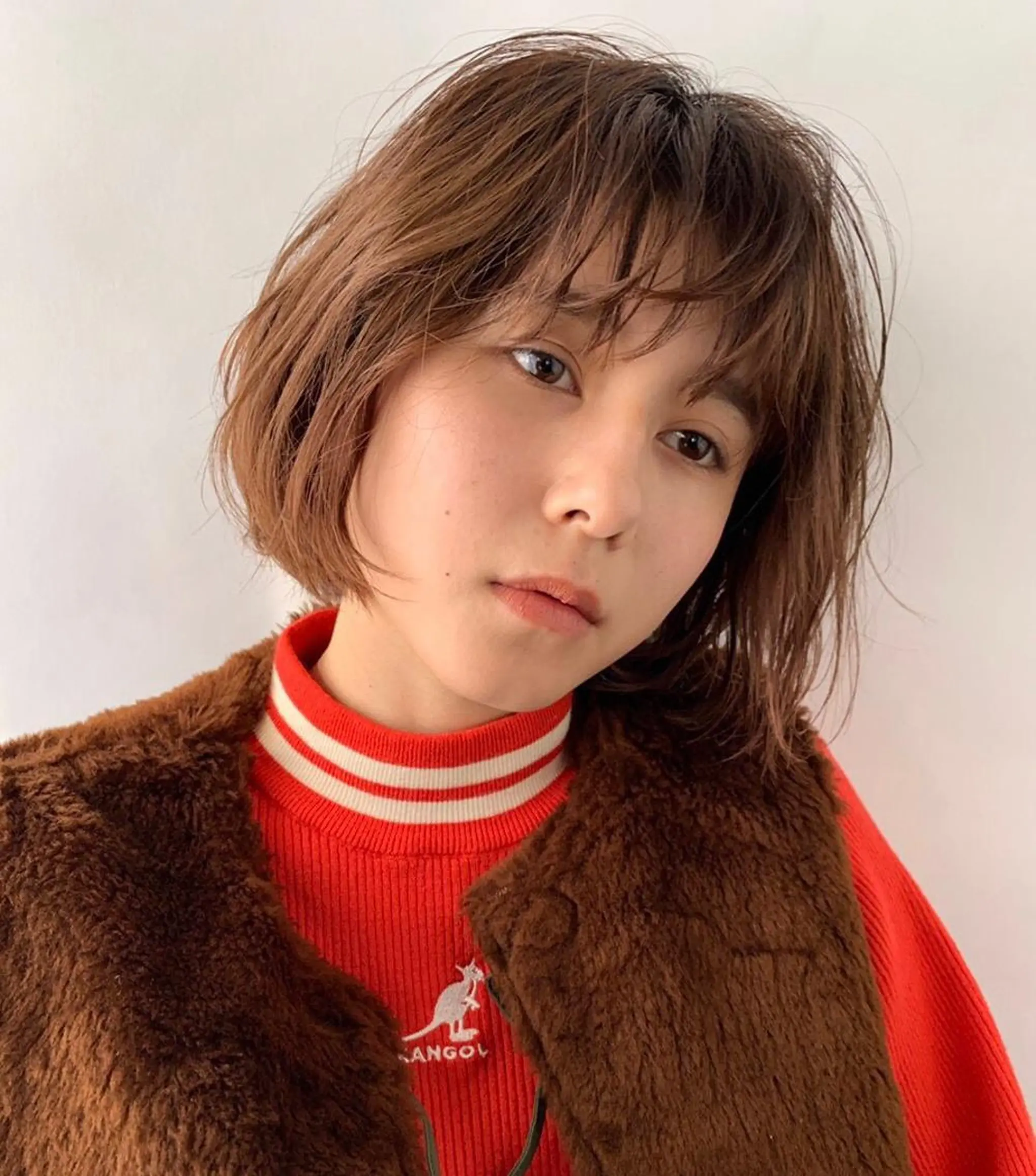 ミディアム ショート・ボブ ・ウルフ✂︎IMAIのヘアスタイル