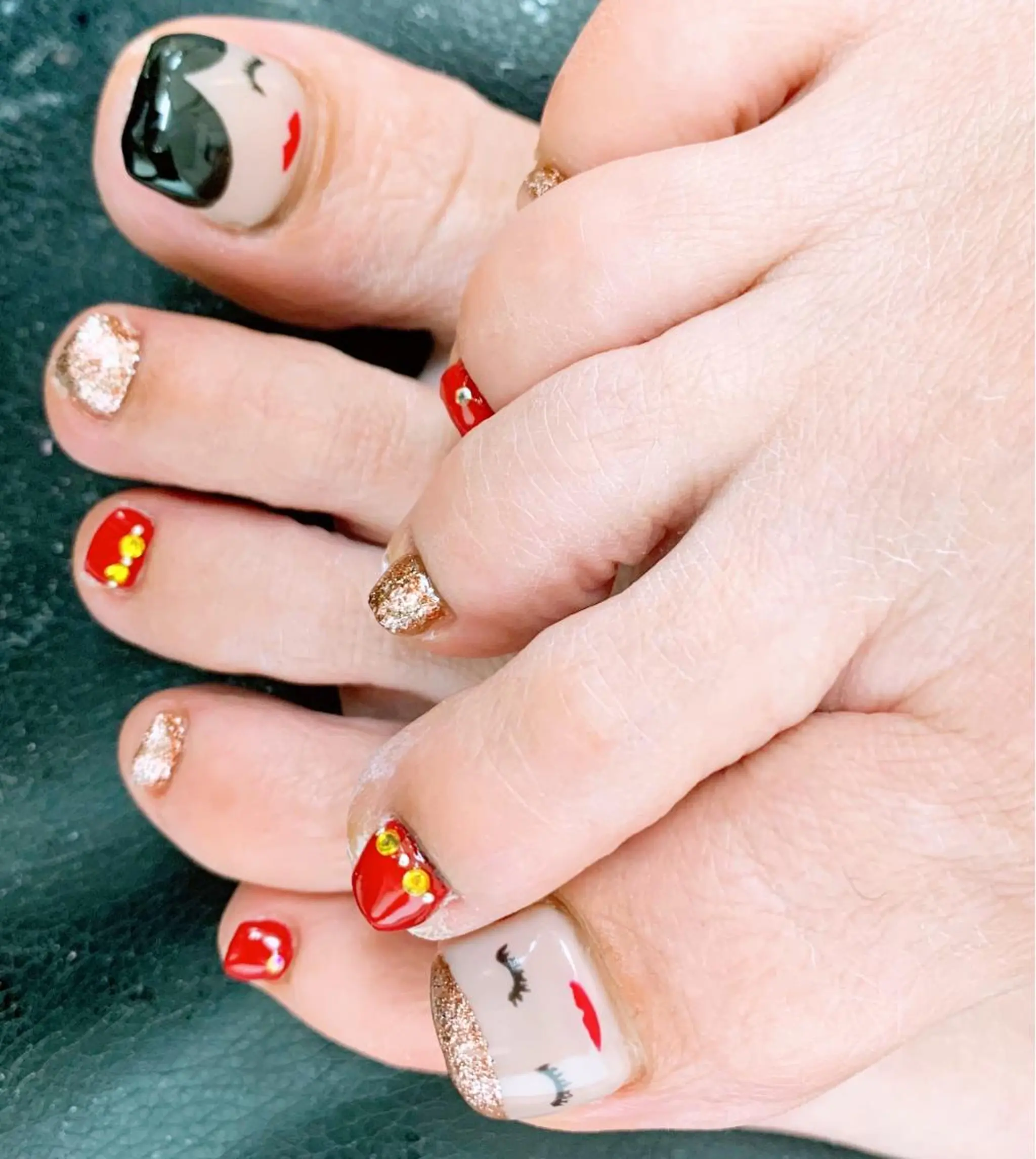 ネイル ⭐︎休業中の練習⭐︎ JNA認定講師髙橋のネイルデザイン