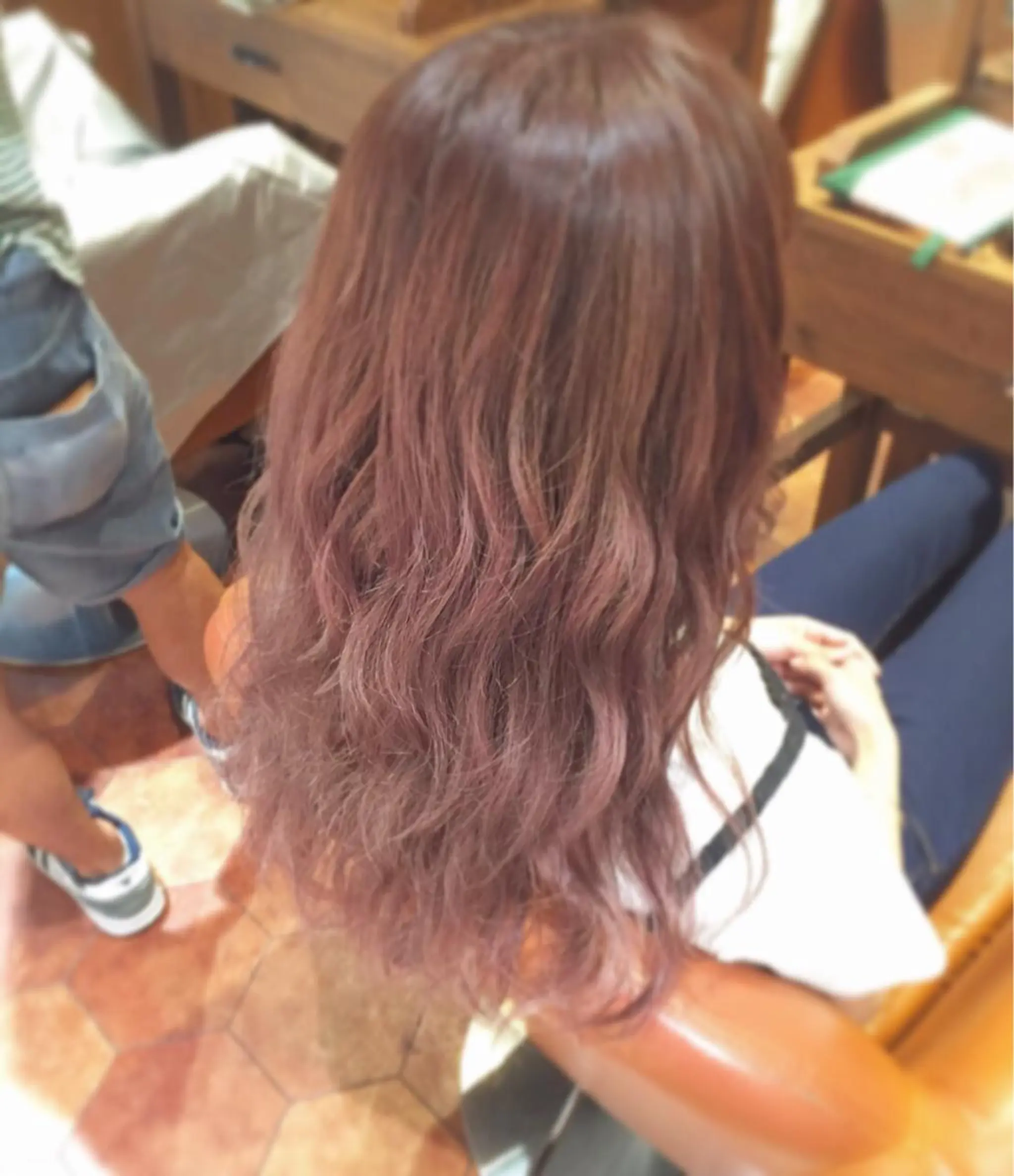 ロング カラー アッシュ ピンクカラー ピンクアッシュ kazufumi ..のヘアスタイル