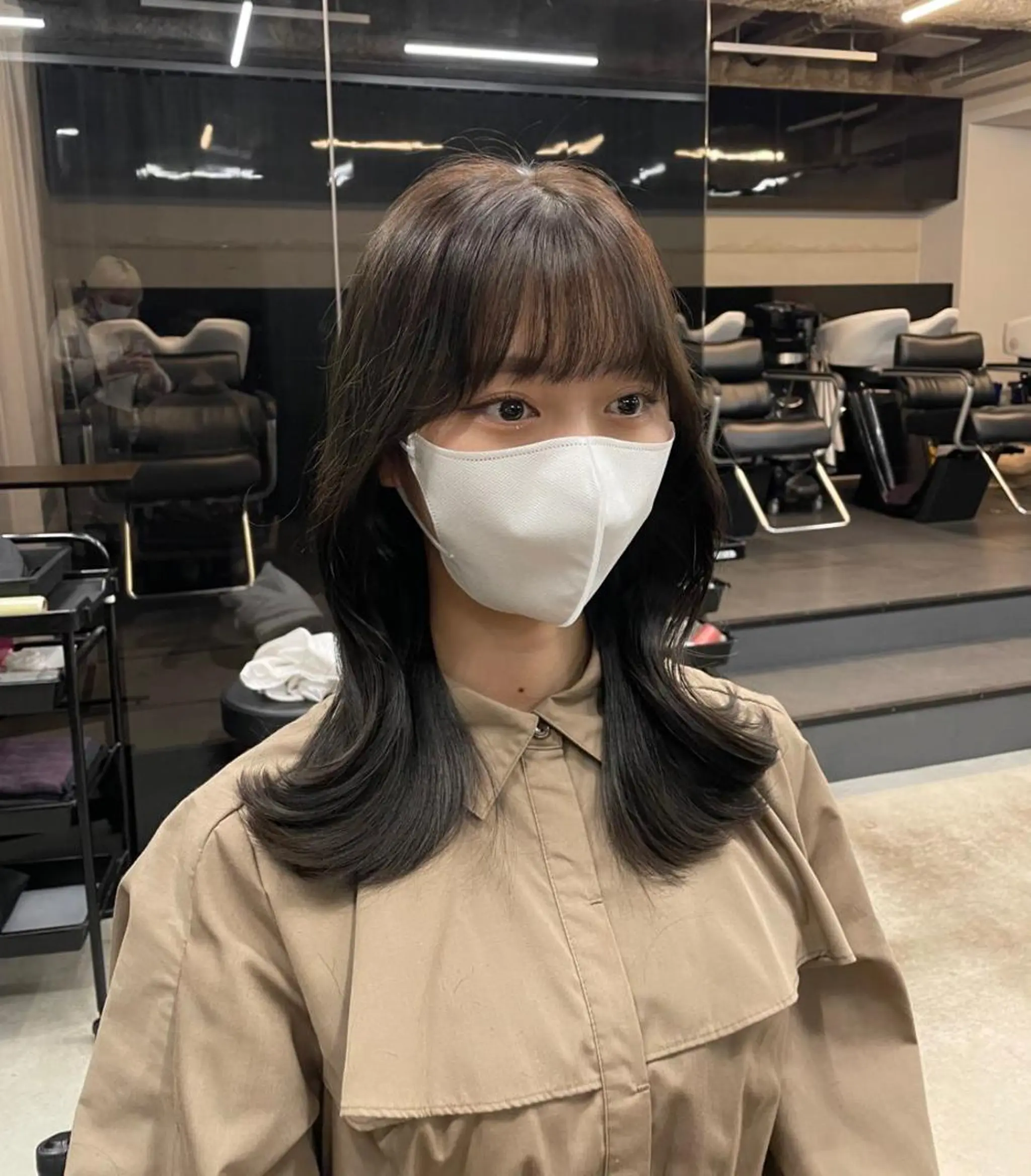 ミディアム 伊藤 莉奈　韓国ヘアのヘアスタイル