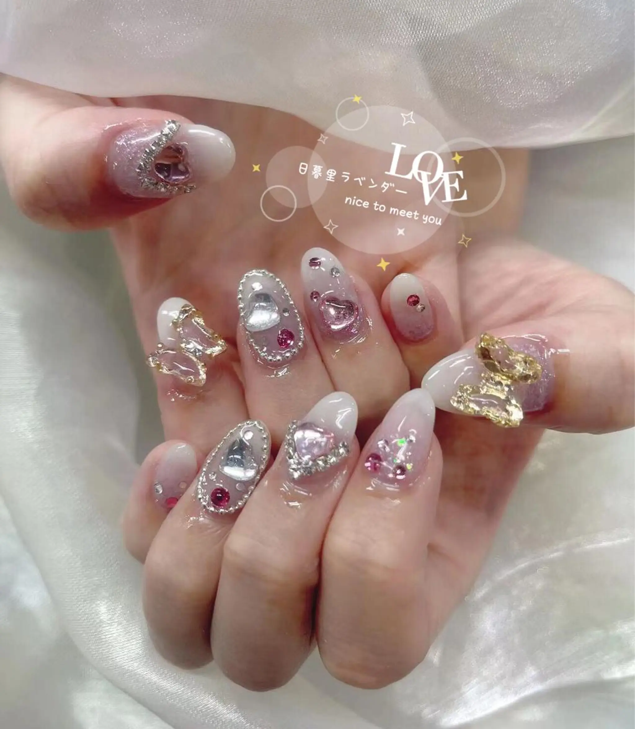 ネイル ラベンダー💖日暮里 ルル💖ネイルのネイルデザイン