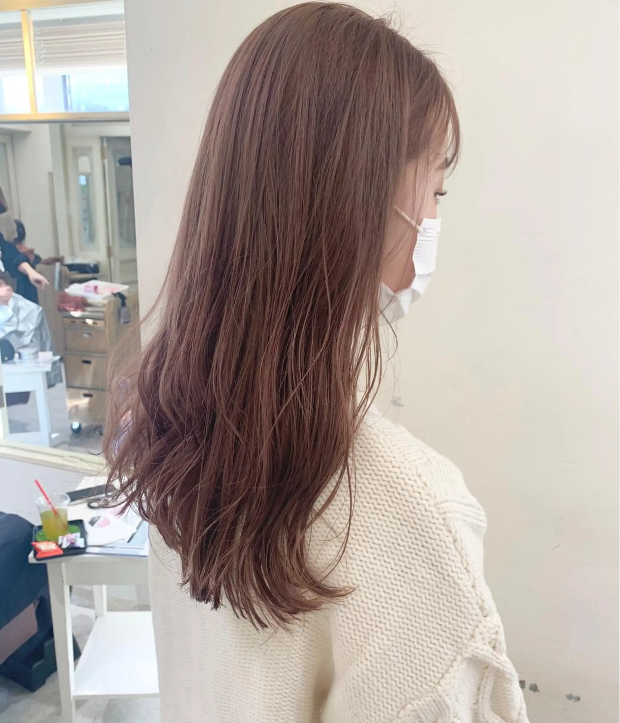 カラー ベージュカラー ピンクカラー ピンクベージュ 窪田 椋介のヘアスタイル