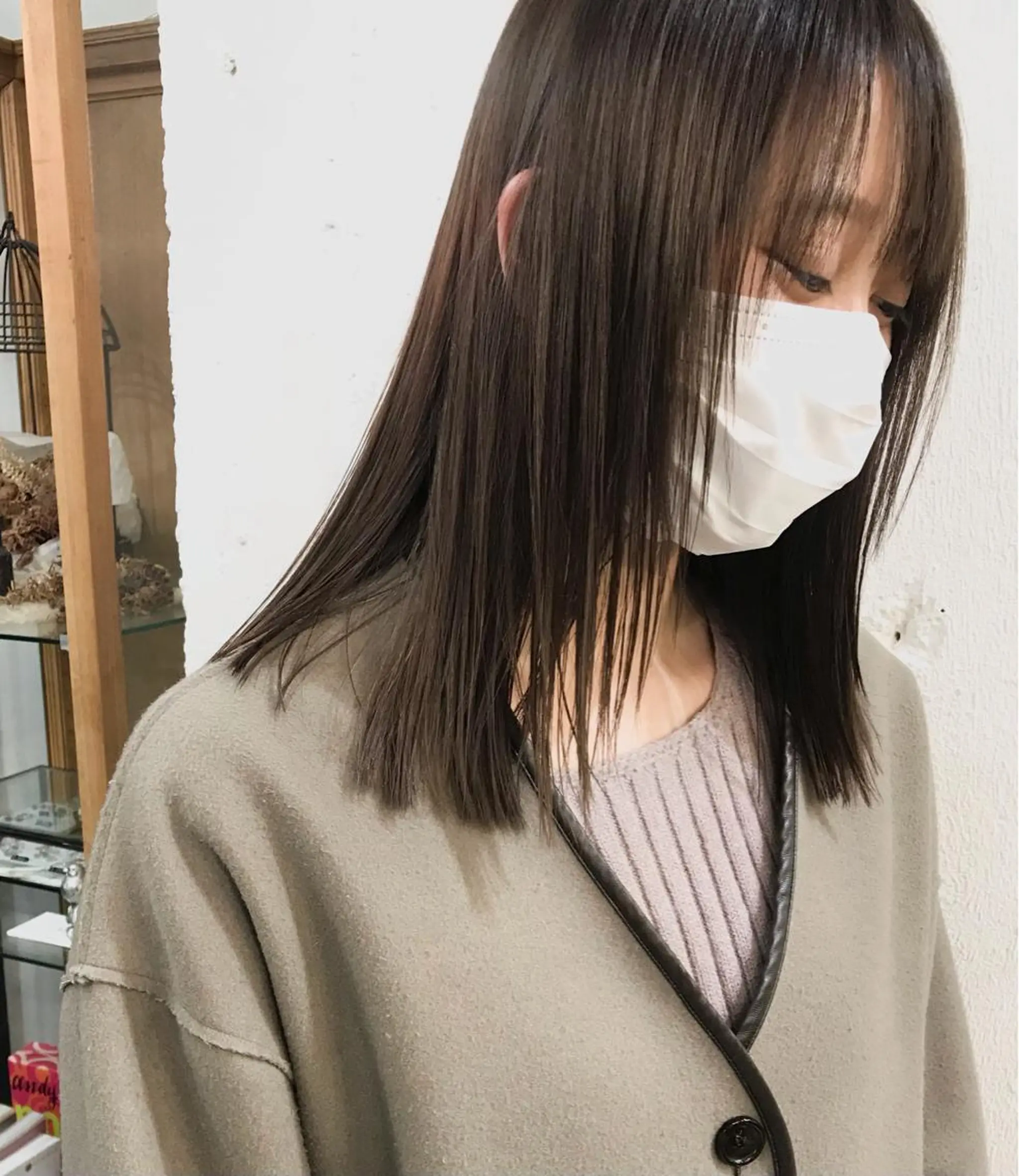 セミロング カラー ブリーチ 透明感カラー ヘアカラー トリートメント 木村陸弥🌿似合わせ 再現性メンズヘアのヘアスタイル