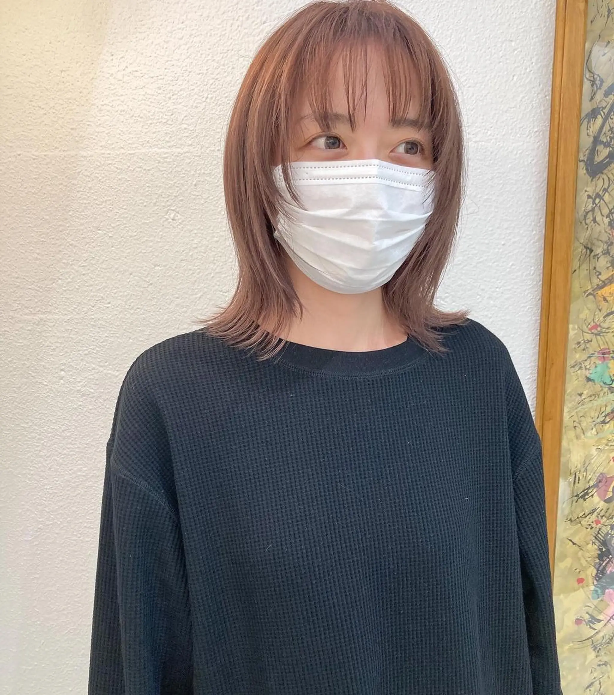 ミディアム カラー ベージュカラー ブリーチ ハイライトカラー ハイライト ヘアカラー お洒落ベージュ🤎 代官山shibukiのヘアスタイル
