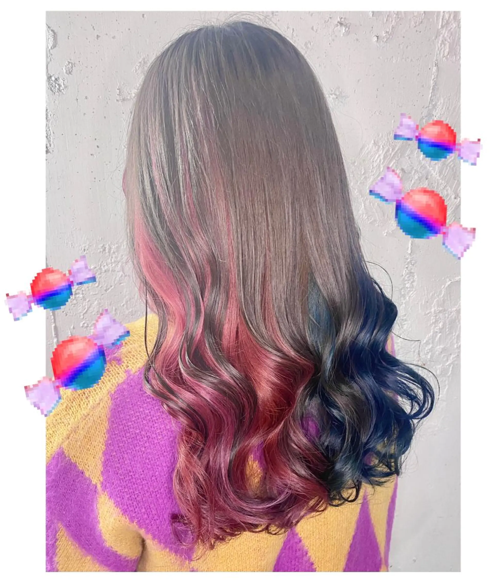 ロング カラー TSUNO🦖 派手髪/オタク美容師のヘアスタイル