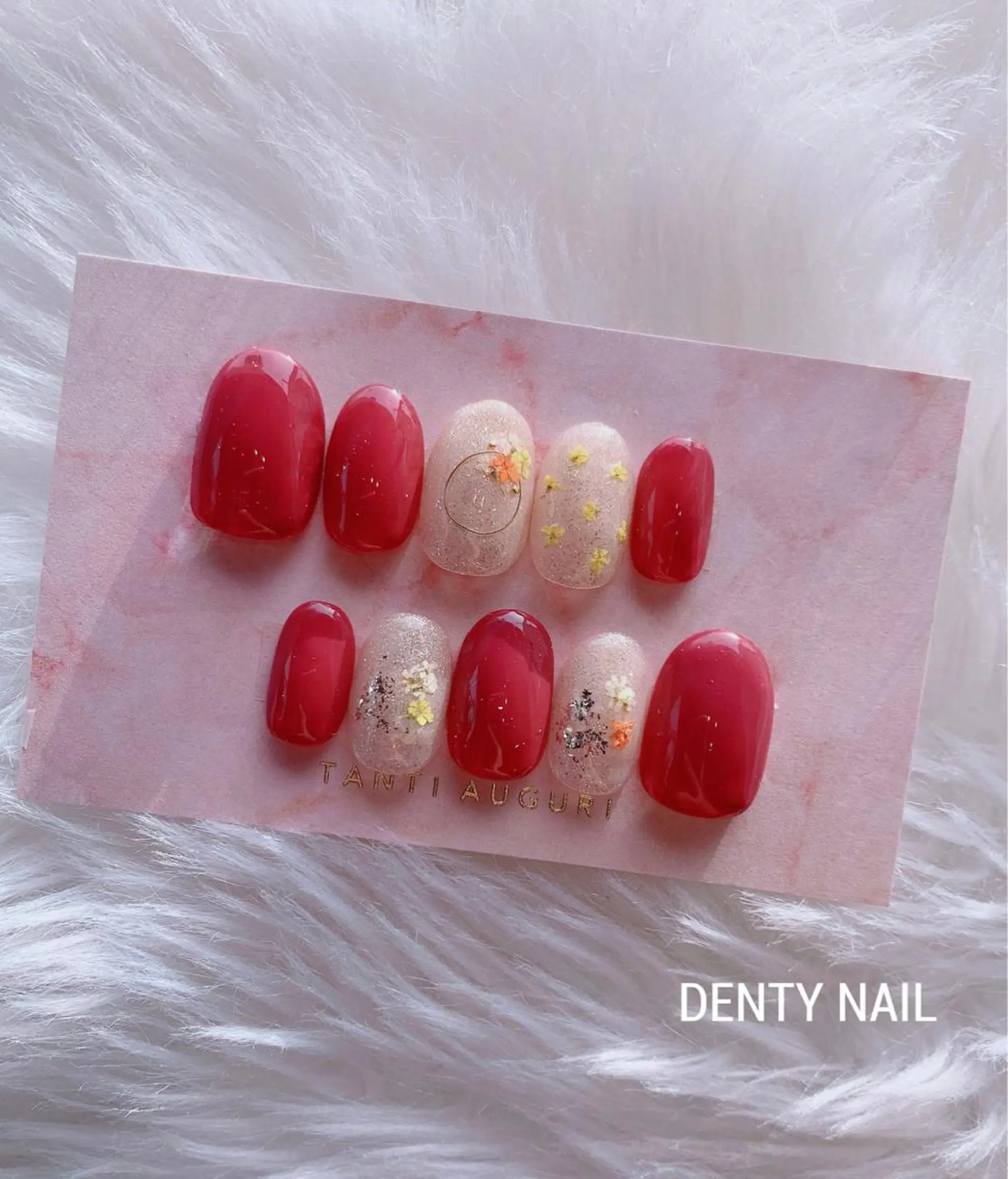 ネイル オレンジ DENTY NAIL -ArtRoom-のネイルデザイン
