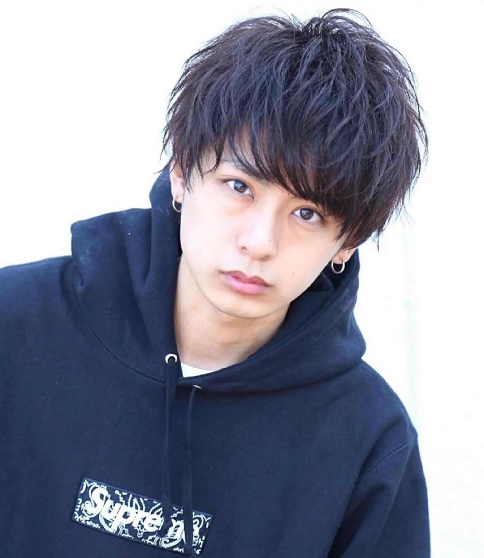 パーマ メンズ 海外レイヤー鯉渕 【海外風メンズも◎】のヘアスタイル