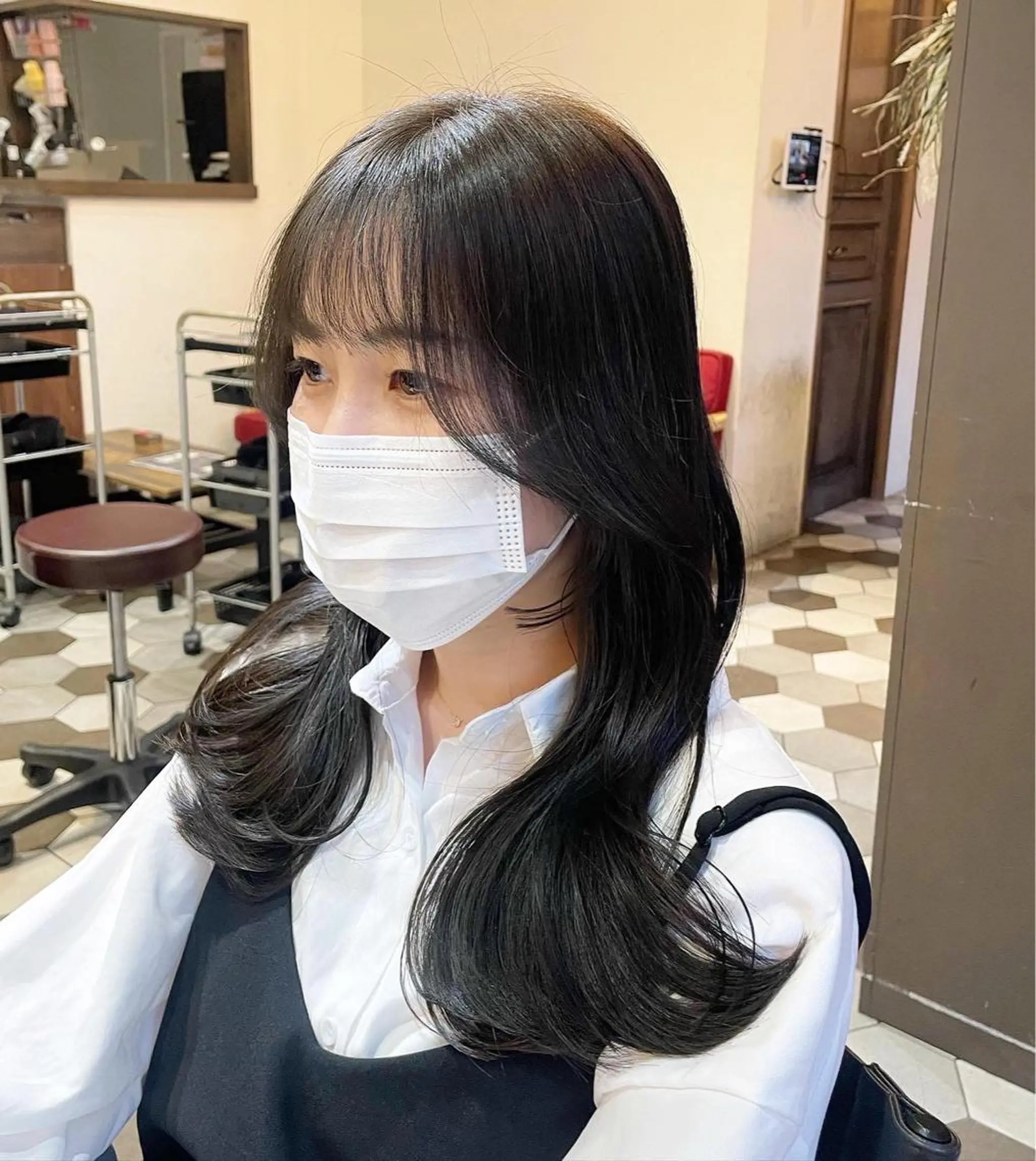 ロング カラー ヘアアレンジ 髪質改善 韓国風ヘア レイヤーカット トリートメント カット ヘアカラー トリートメント 酸性縮毛矯正🧴韓国 レイヤー/髪質改善のヘアスタイル