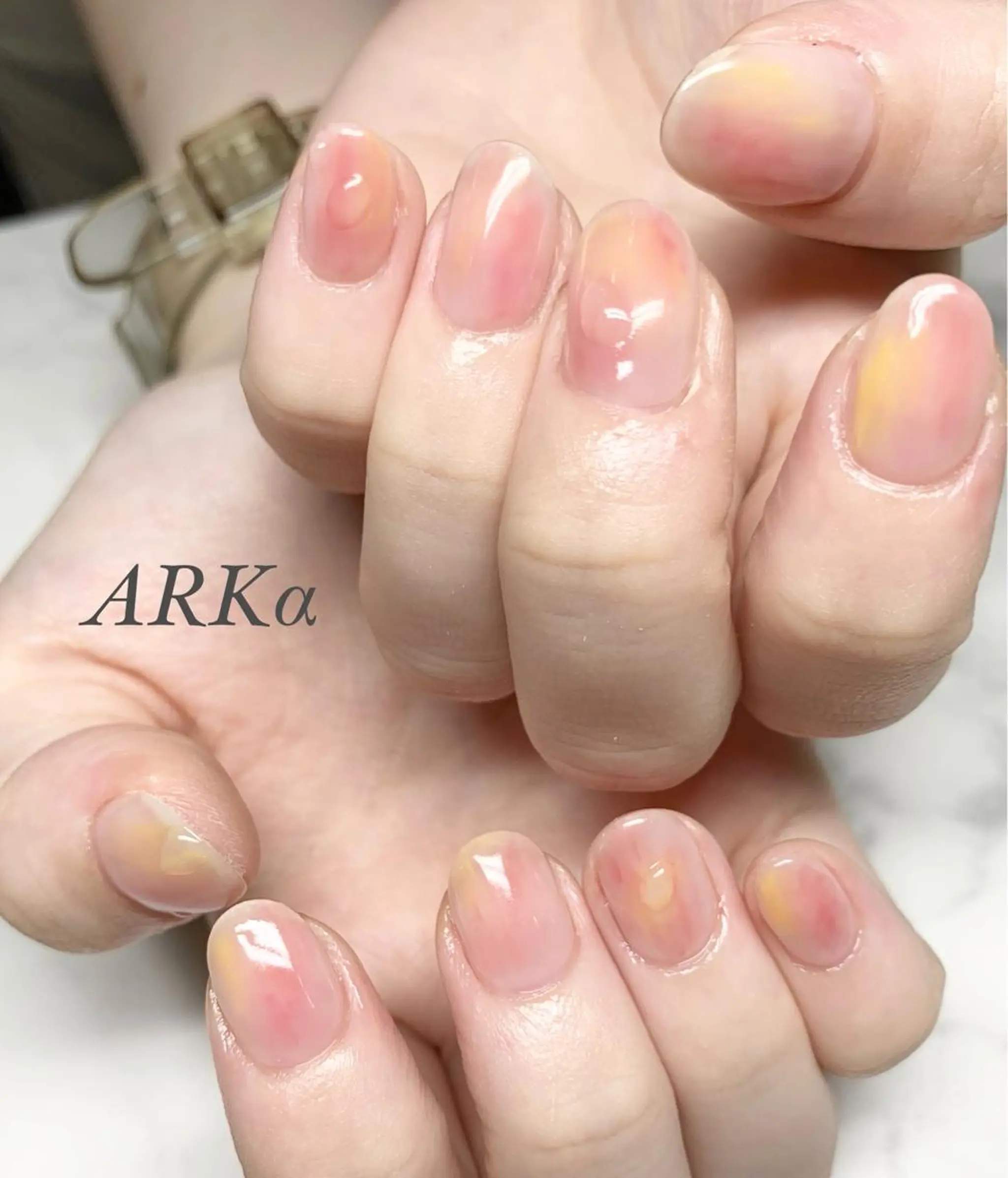 ショート ネイル ハンドネイル Nailsalon ARKαのネイルデザイン