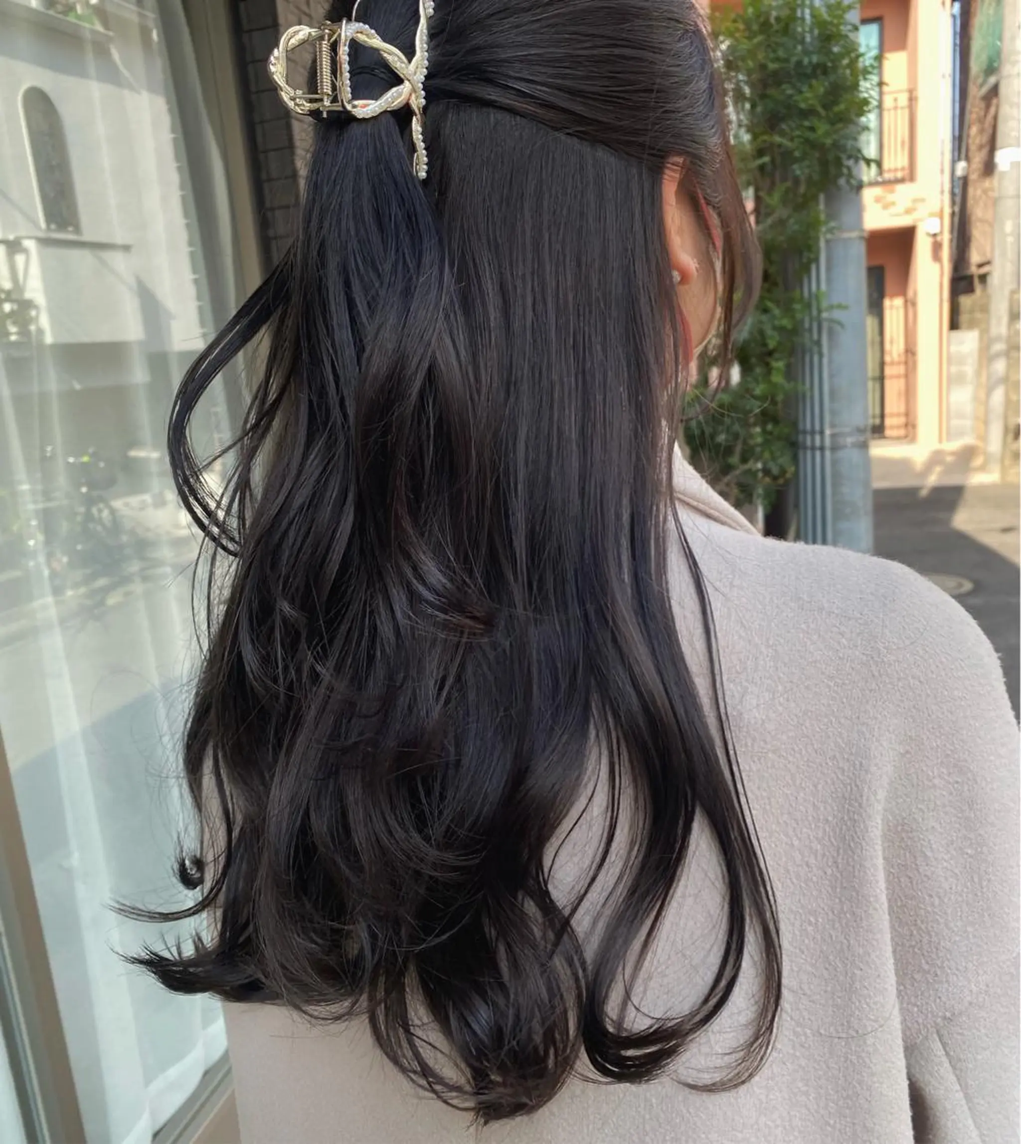 ロング カラー グレージュ グレージュ/レイヤー /韓国ヘア/RISAのヘアスタイル