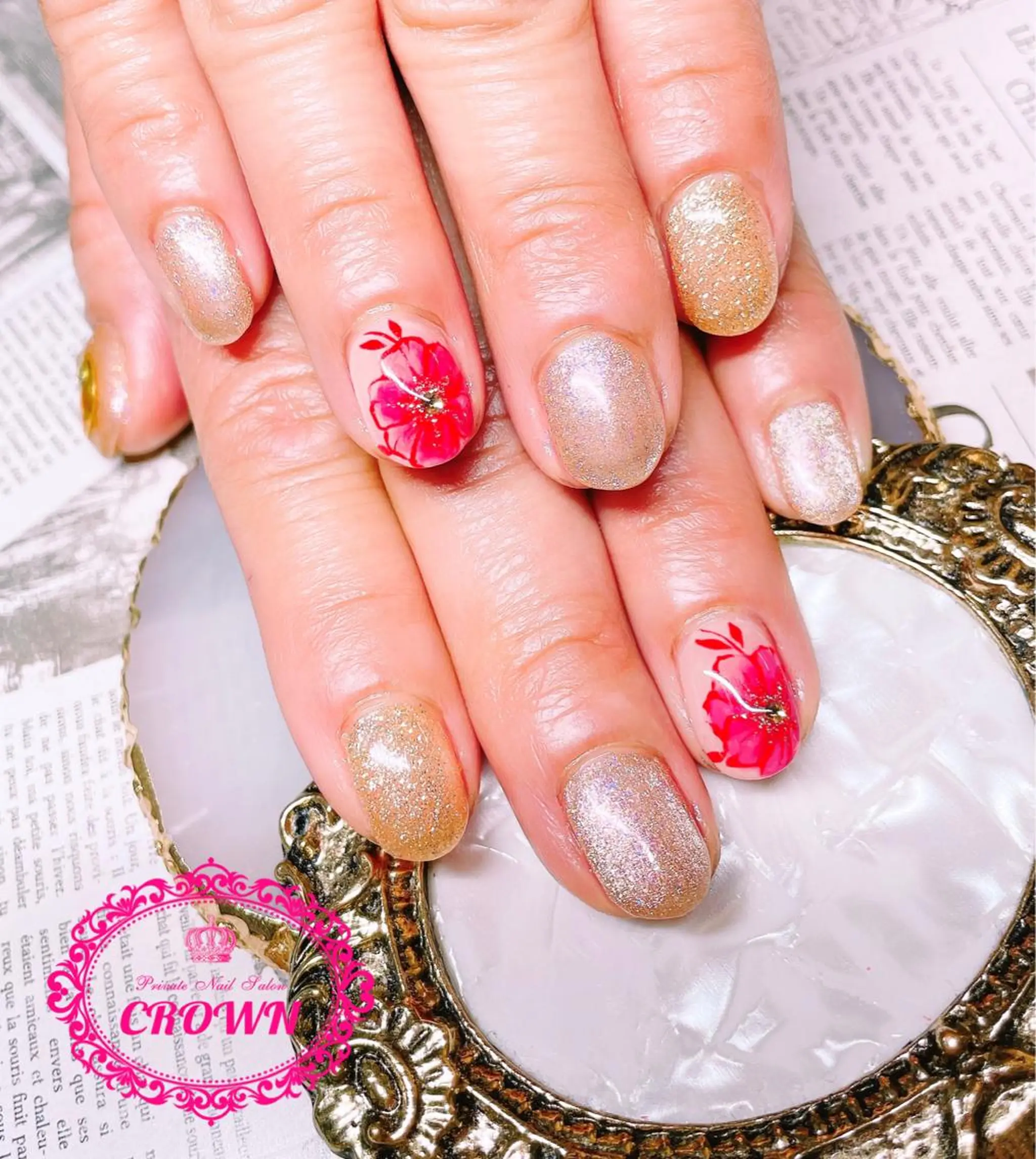 ネイル CROWN プライベートサロンのネイルデザイン