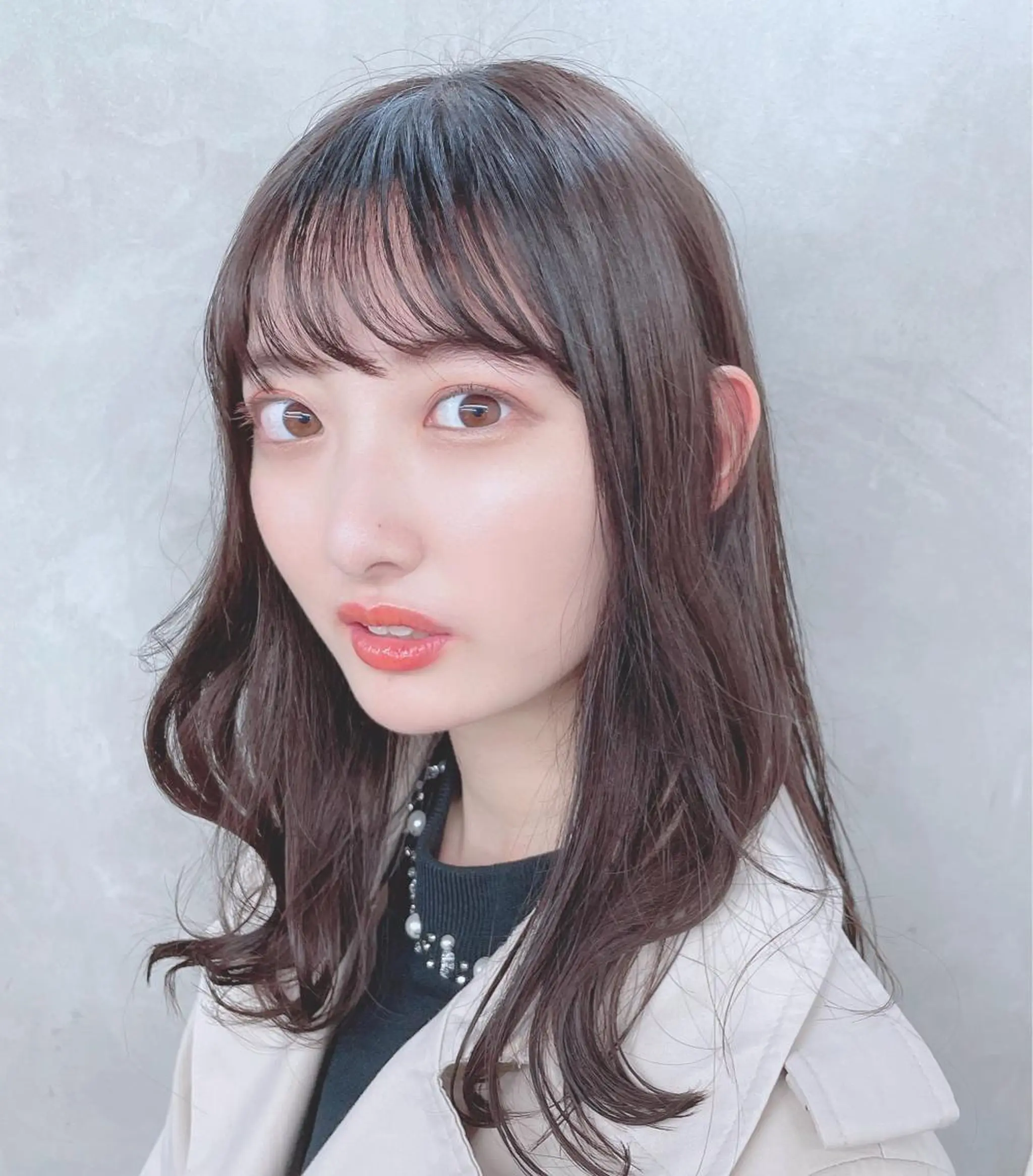 セミロング カラー パーマ ヘアアレンジ 【公式】amble luxe池袋東口🩷のヘアスタイル