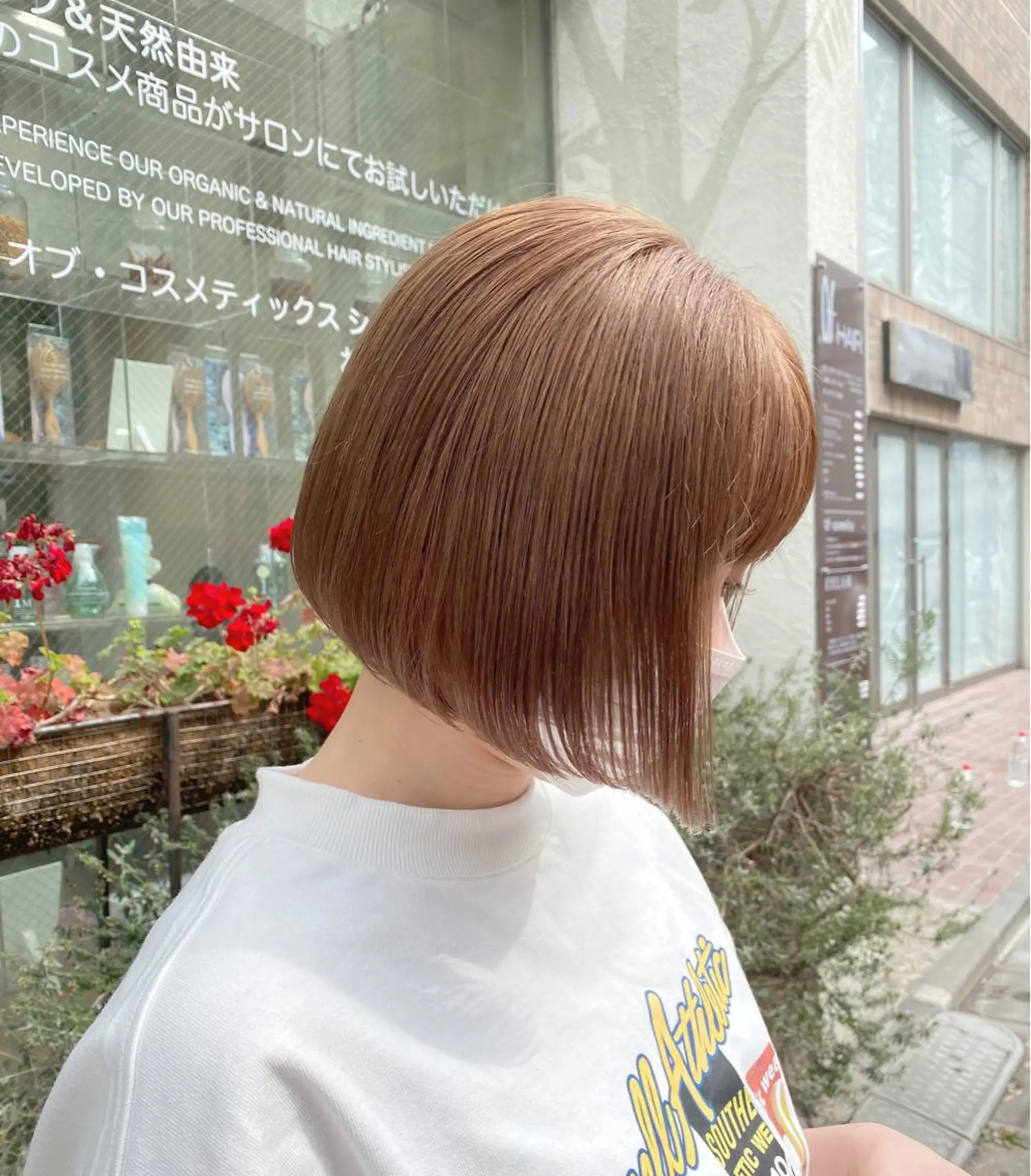 ショート ボブ顔周り 韓国遠藤小雪のヘアスタイル