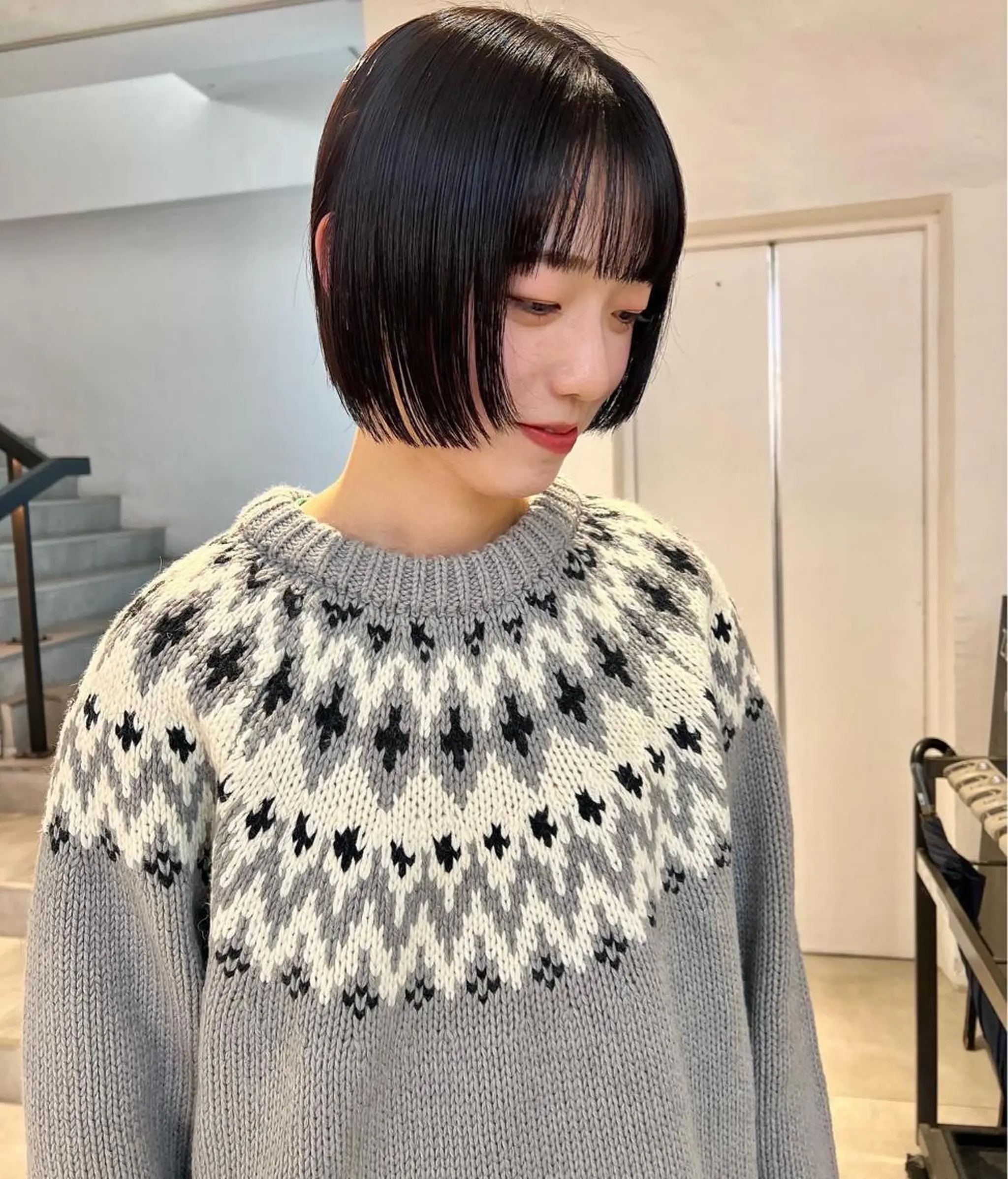 ショート カラー ボブ 顔周りカット/透明感 カラー✂️MEIのヘアスタイル