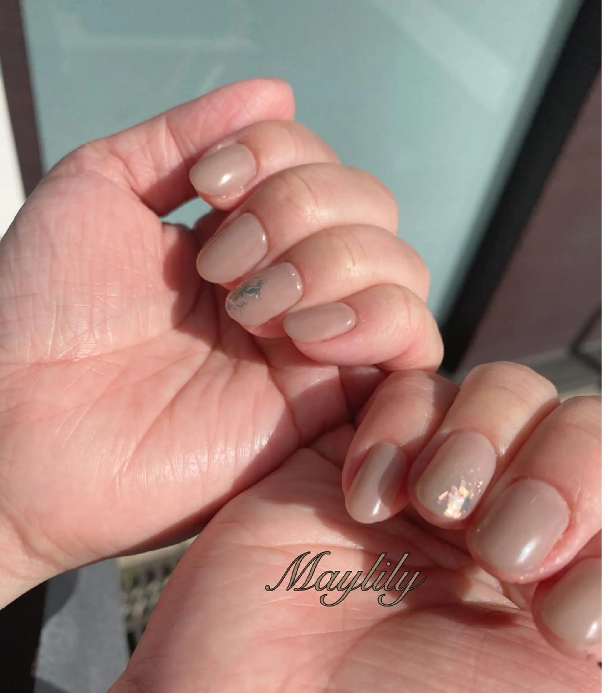 ネイル ラメ(グリッター) ワンカラーネイル Nail care salon Maylily所属・Nail salon Maylilyのネイルデザイン