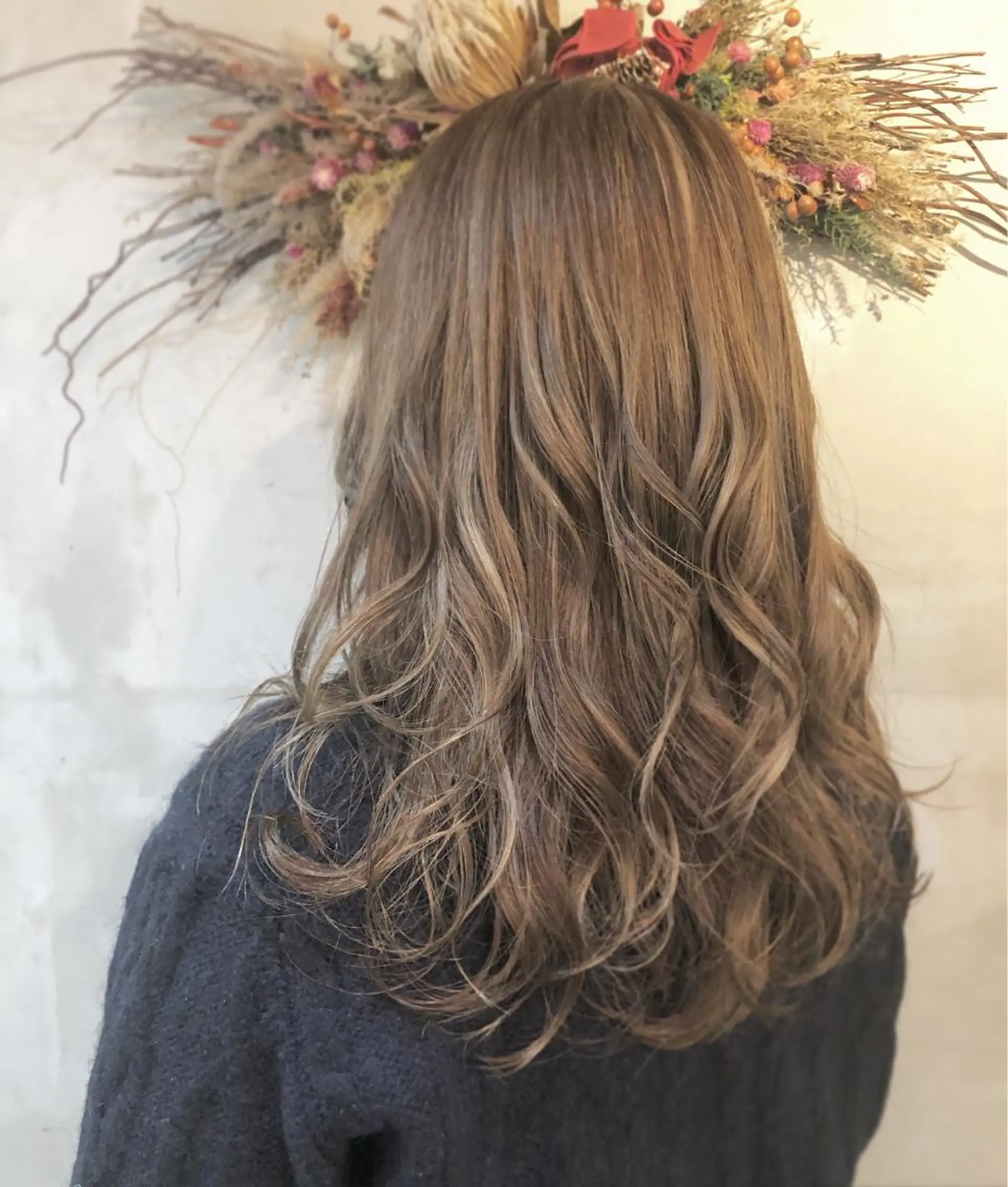 ロング 3Dハイライト ハイライト sano sayakaのヘアスタイル