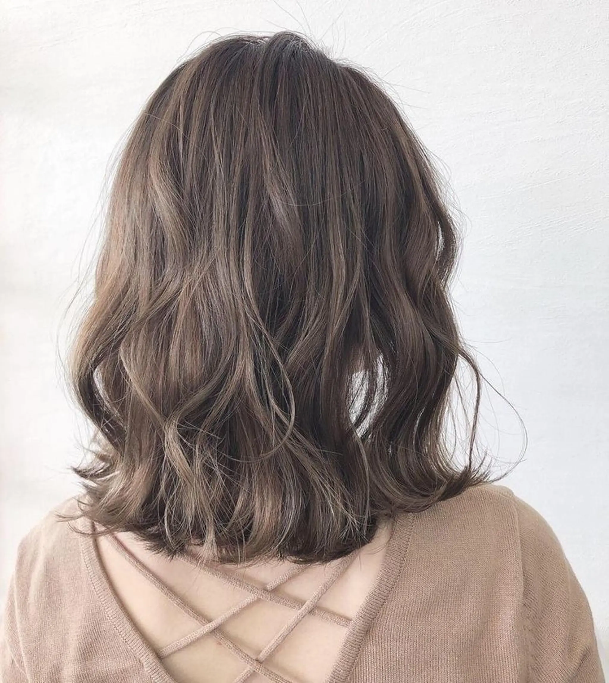 ミディアム カラー アッシュ ベージュカラー オリーブアッシュ オリーブベージュ オリーブカラー 一箭 恵梧/ロングヘアのヘアスタイル