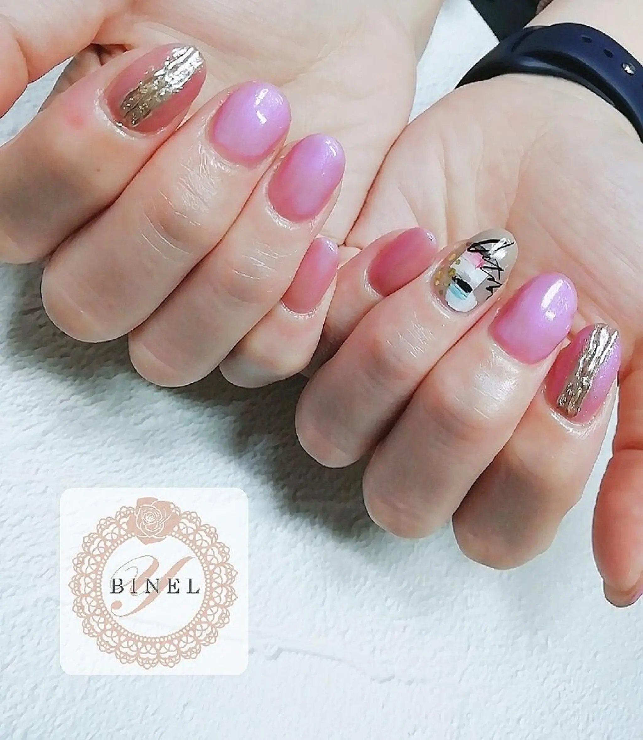 ネイル 持ち込み ハンドネイル Nail Salon Y.BINELのネイルデザイン