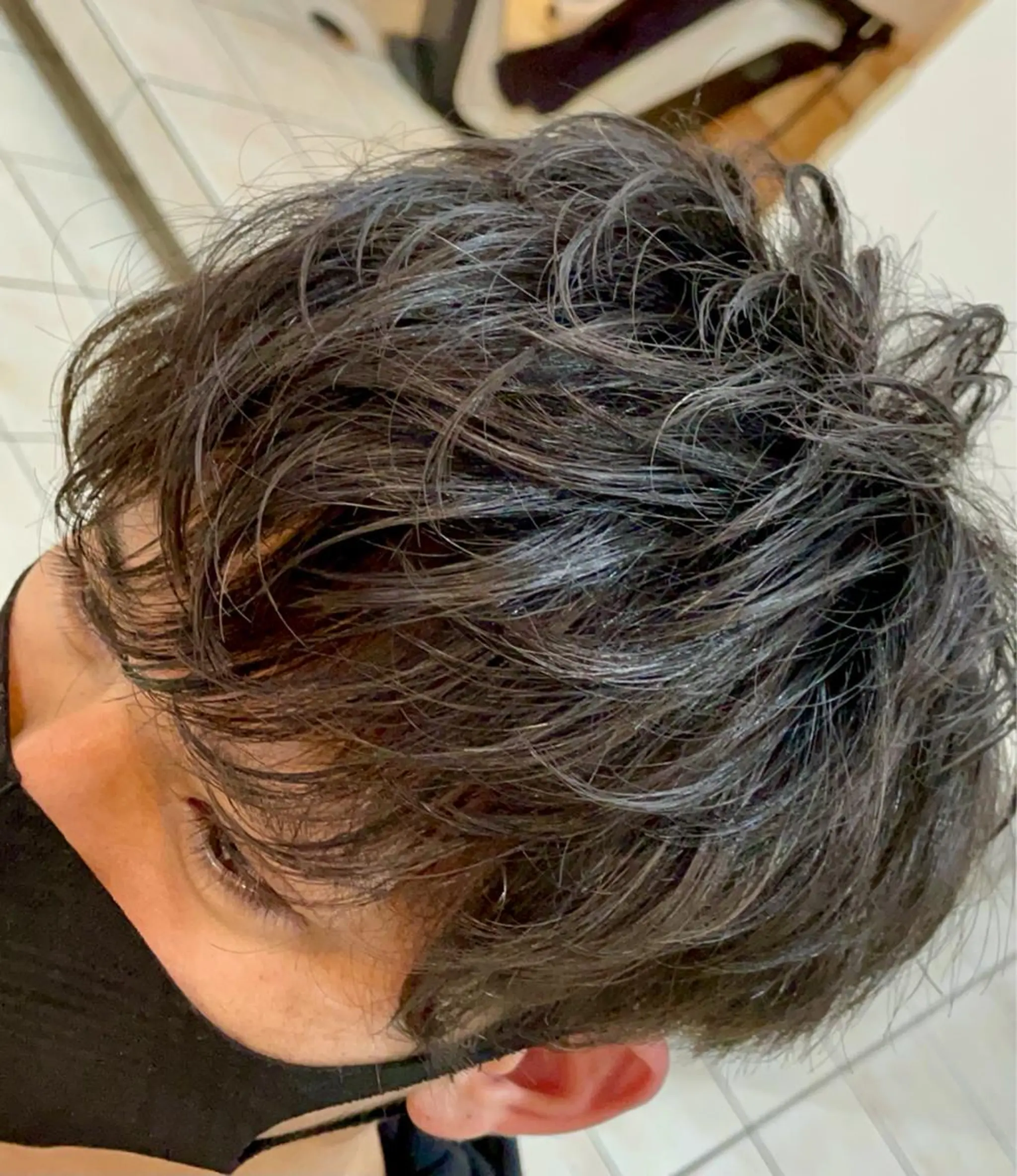 ショート パーマ メンズ シャドウパーマ/縦落 ちパーマ 大久保拓実のヘアスタイル