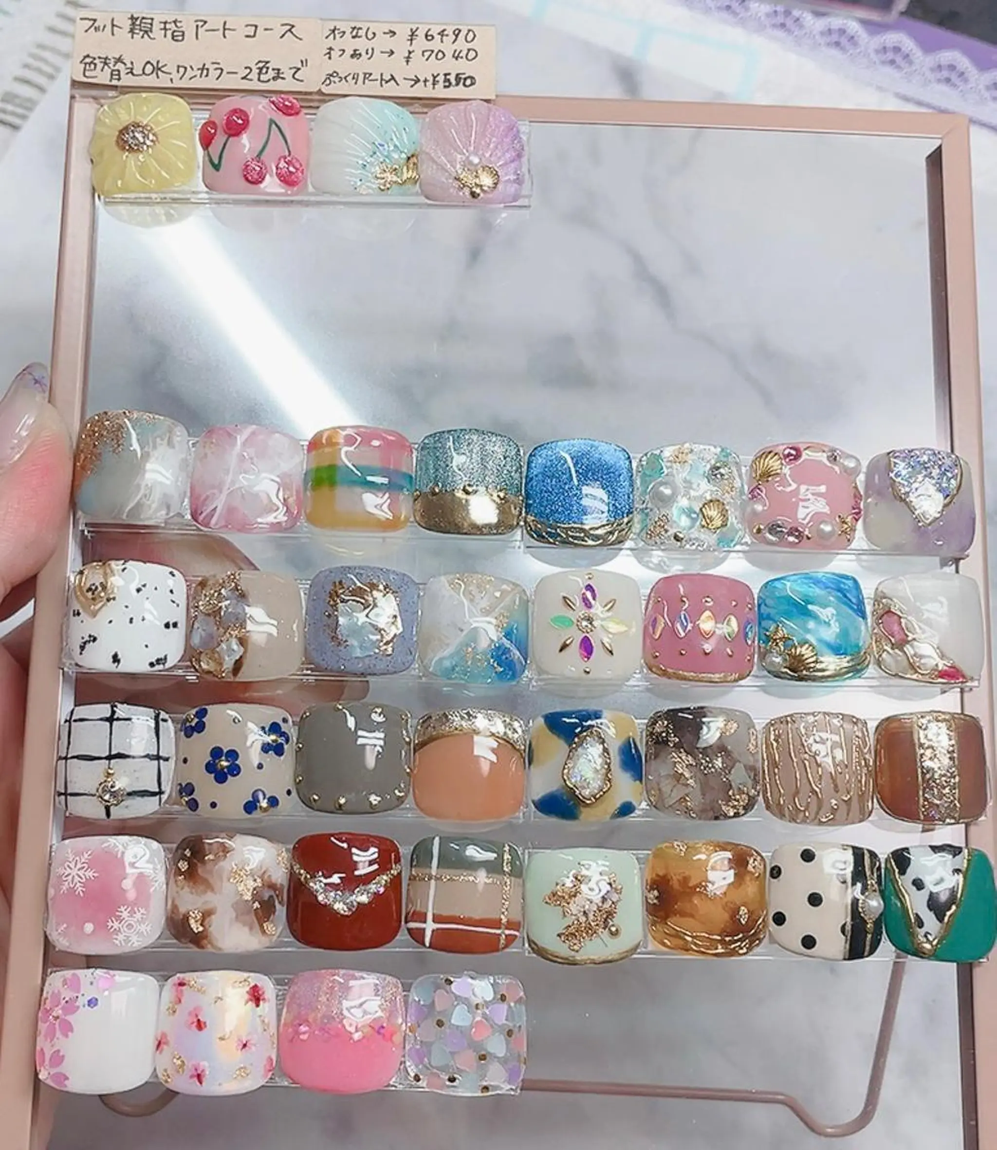 ネイル アートネイル フットネイル フットネイル ユキコ ネイルのネイルデザイン