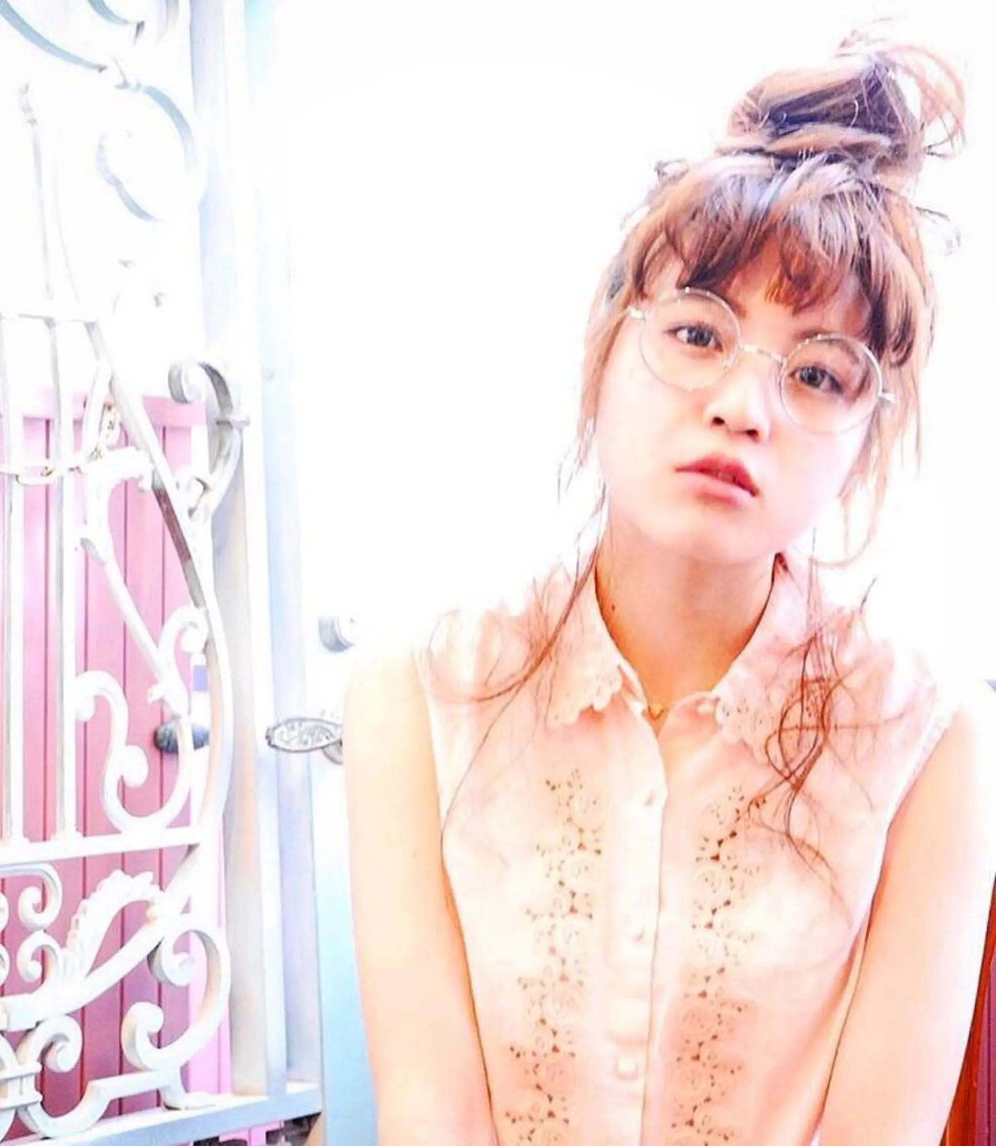 セミロング カラー パーマ ヘアアレンジ ヘアセット 表参道Lise おおいしおりのヘアスタイル