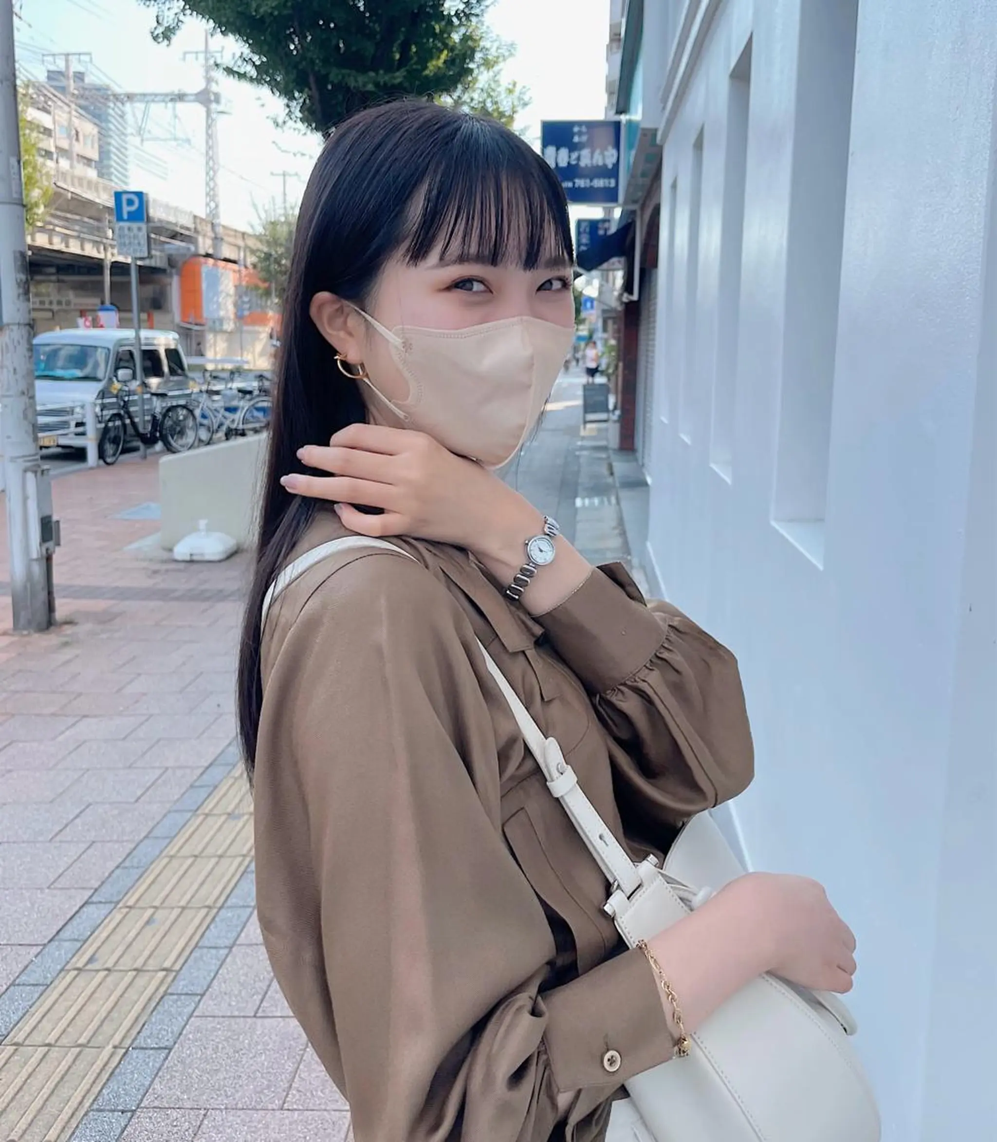 ロング カラー ロング カット トリートメント h a k u 大倉 卓人のヘアスタイル