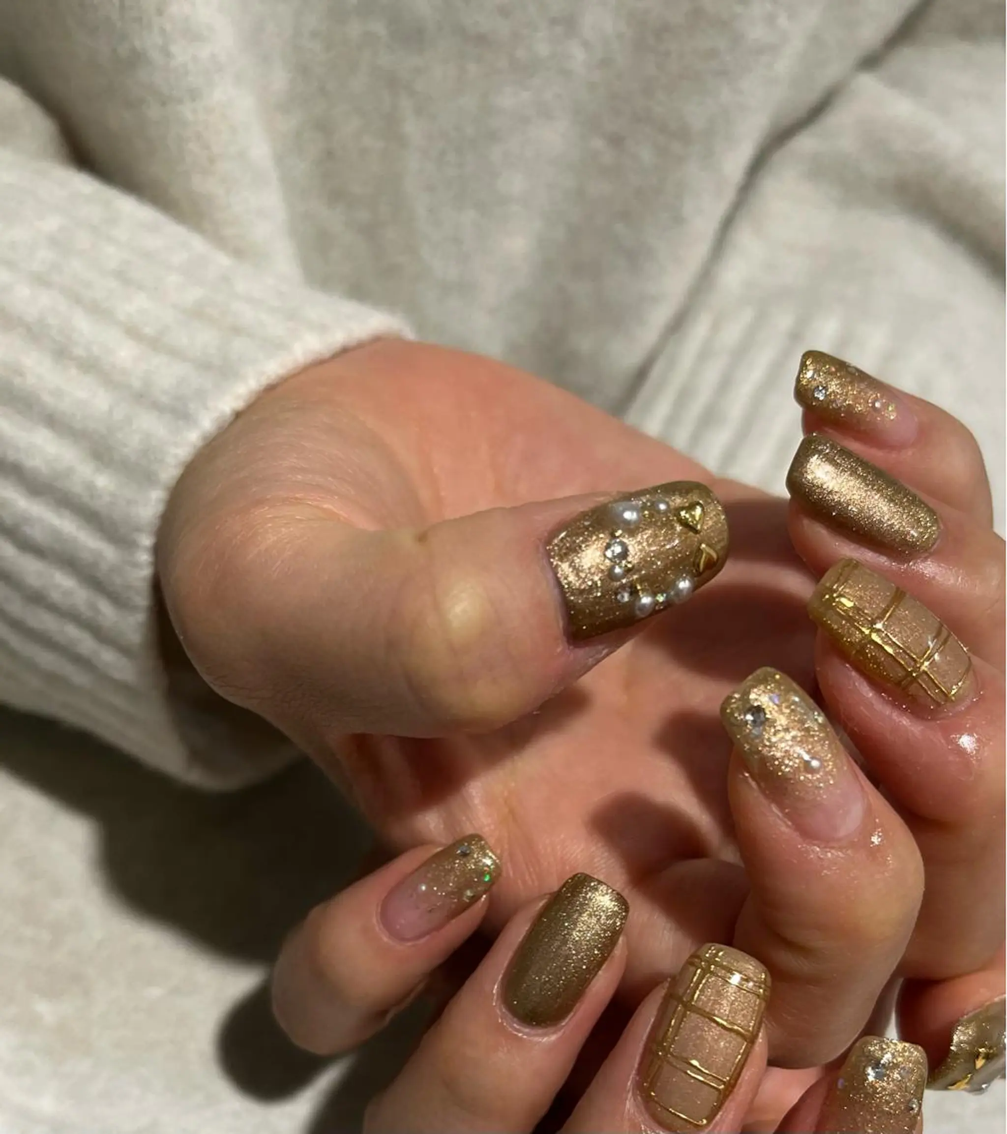 ネイル 冬ネイル クリスマス 小川 奈々花のネイルデザイン