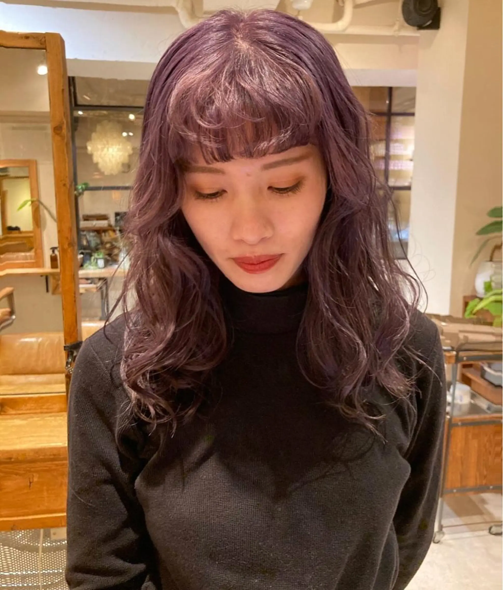 セミロング カラー ブリーチ 透明感カラー ダブルカラー ファッションに 溶け込むstyleのヘアスタイル