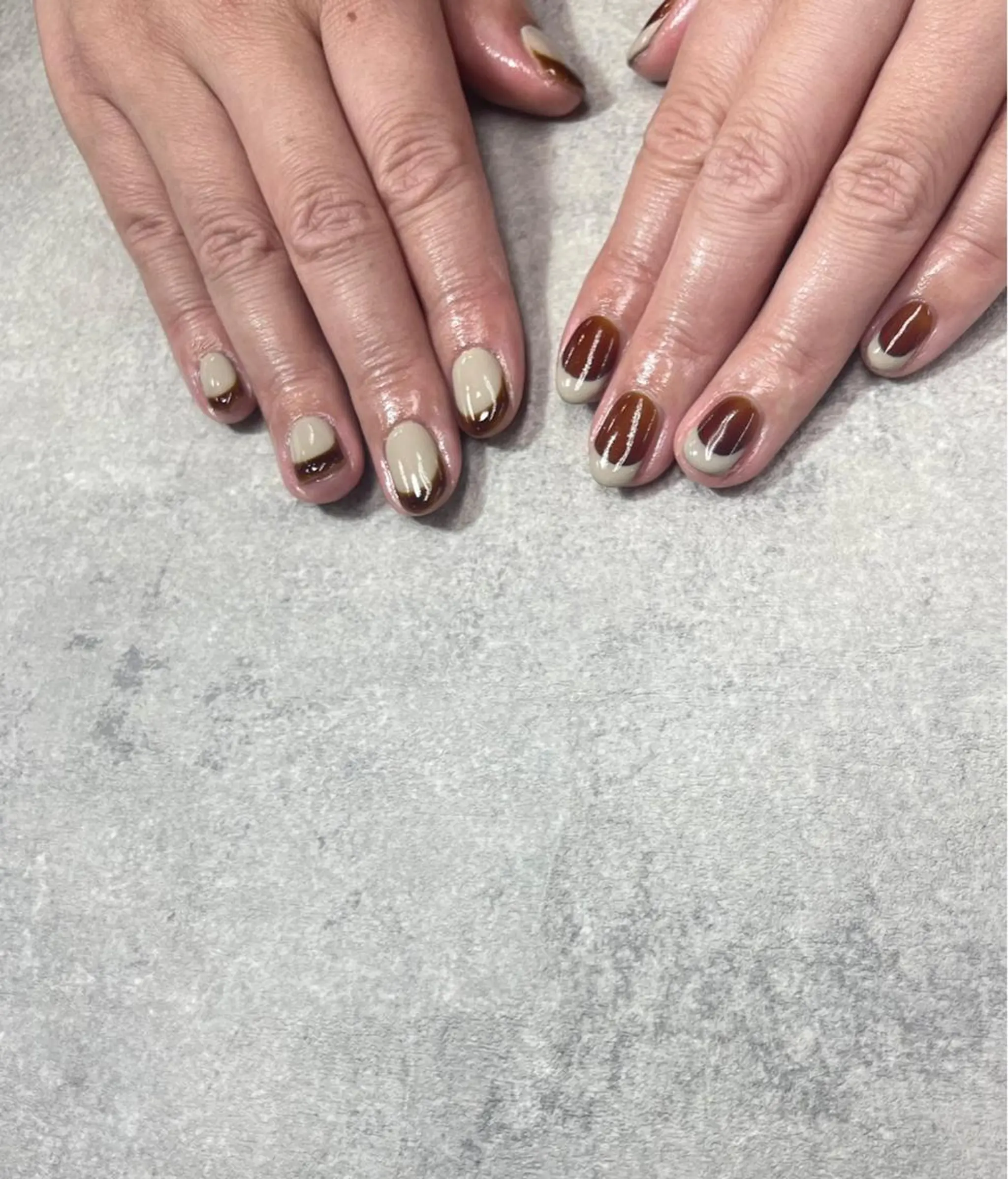 ネイル ボルドー フレンチネイル ハンドネイル FASTNAIL PLUS 新宿店のネイルデザイン