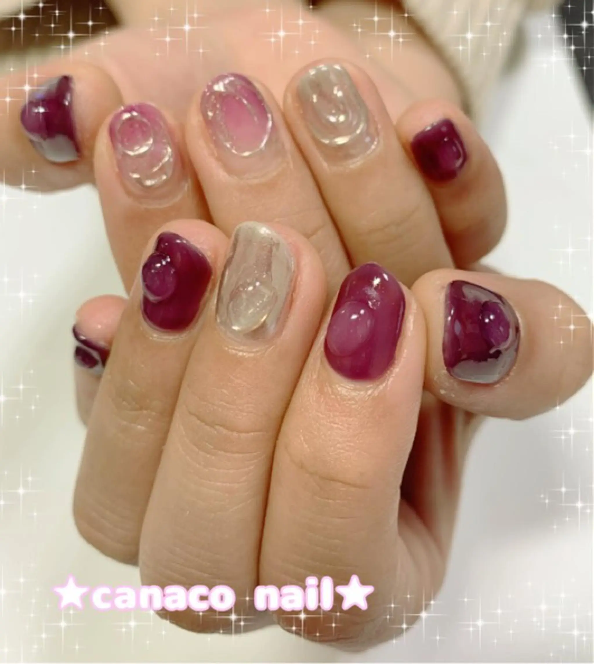 ネイル ハンドネイル ハンドケア ベテランネイル cnc  nailのネイルデザイン