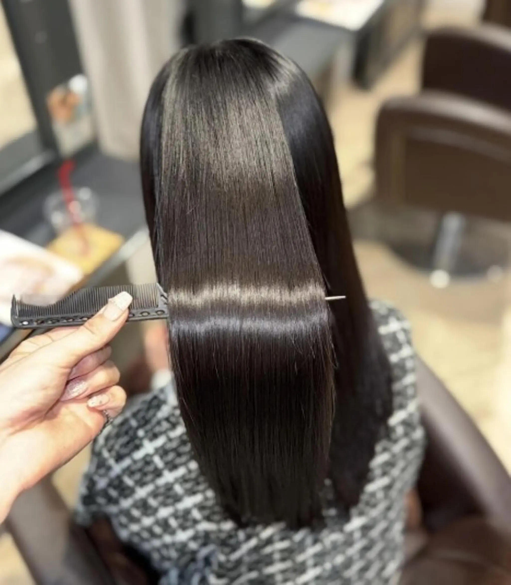 ロング パーマ 縮毛矯正 リピート90%超/縮 毛/酸性縮毛特化井口のヘアスタイル