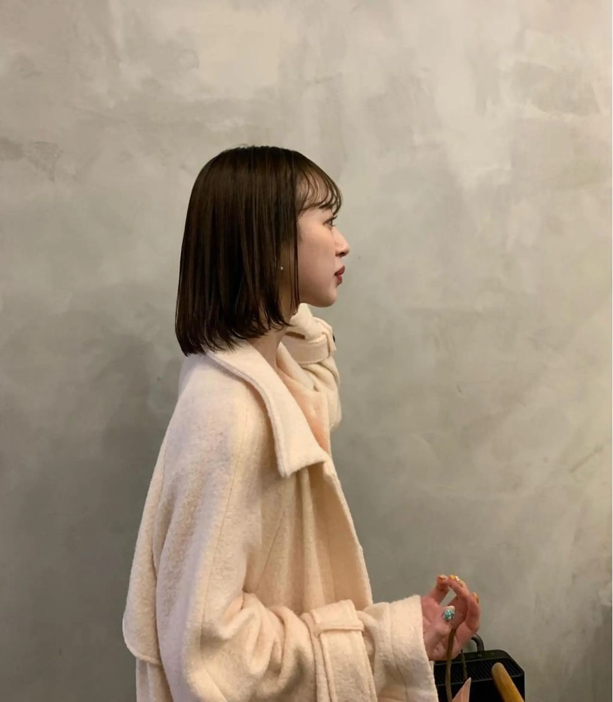 ミディアム カラー ベージュカラー トリートメント 🌿ボブ パーマ高橋啓太🌿のヘアスタイル